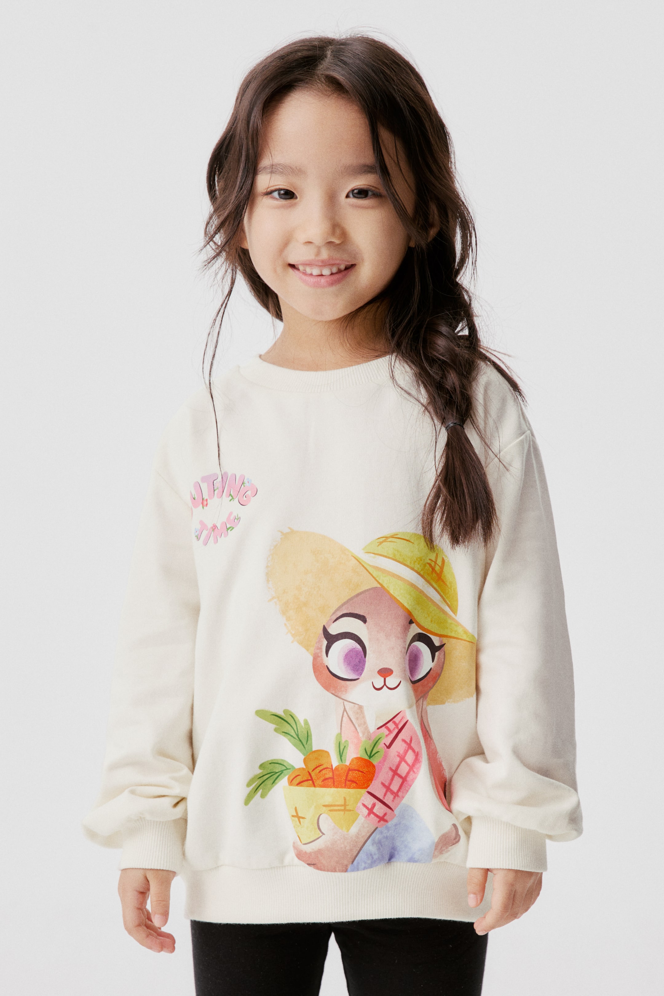 拡大画像を表示: プリントデザインスウェットシャツ - ホワイト/ズートピア - Kids | H&M JP 1