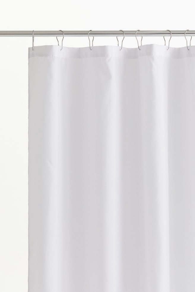 Tenda per doccia - Bianco/Beige chiaro/Verde nebbia - 1