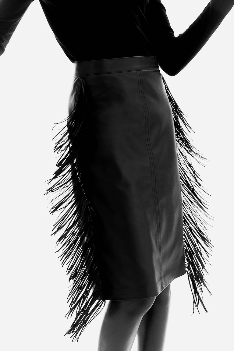 Fringe Coated Skirt