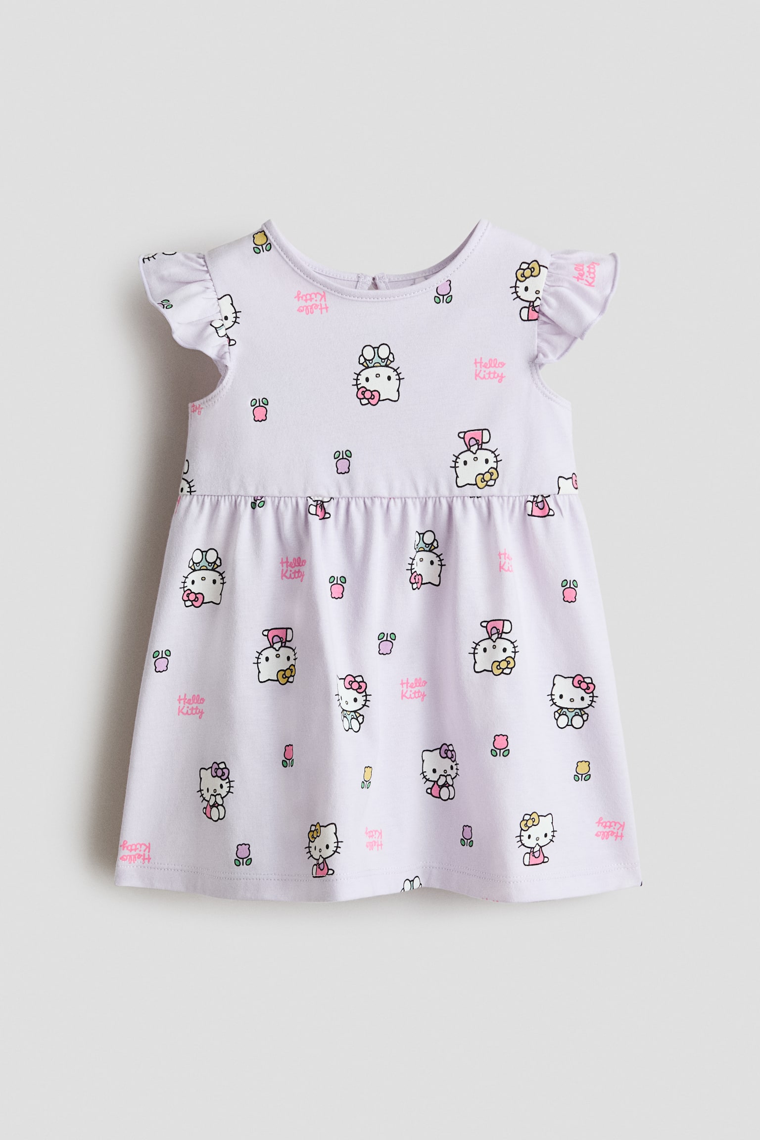 Printed cotton dress - Light purple/Hello Kitty/Light pink/Minnie Mouse - 1