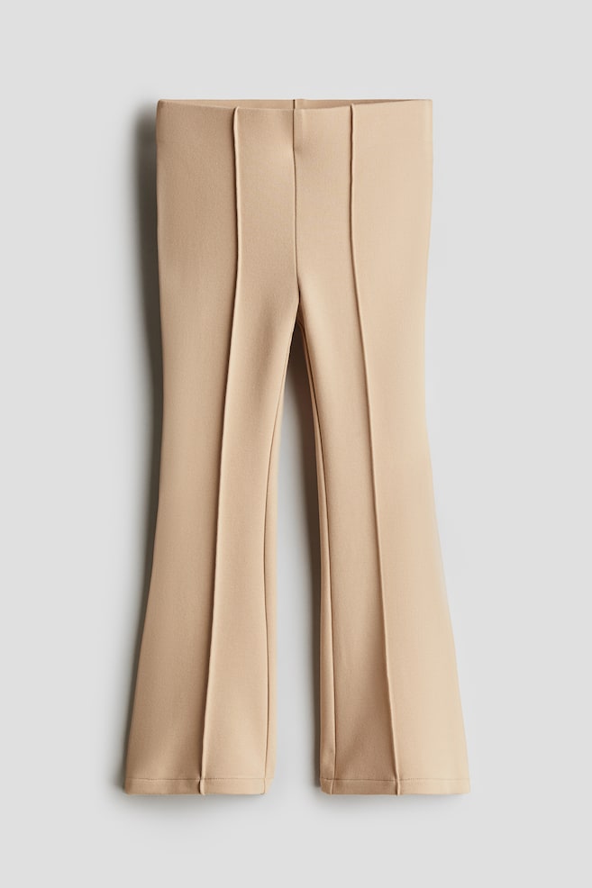 Flared Ponte Leggings - Beige/Dark beige/Black/Navy blue/Dark red/Black/glittery/Pink/glittery - 1