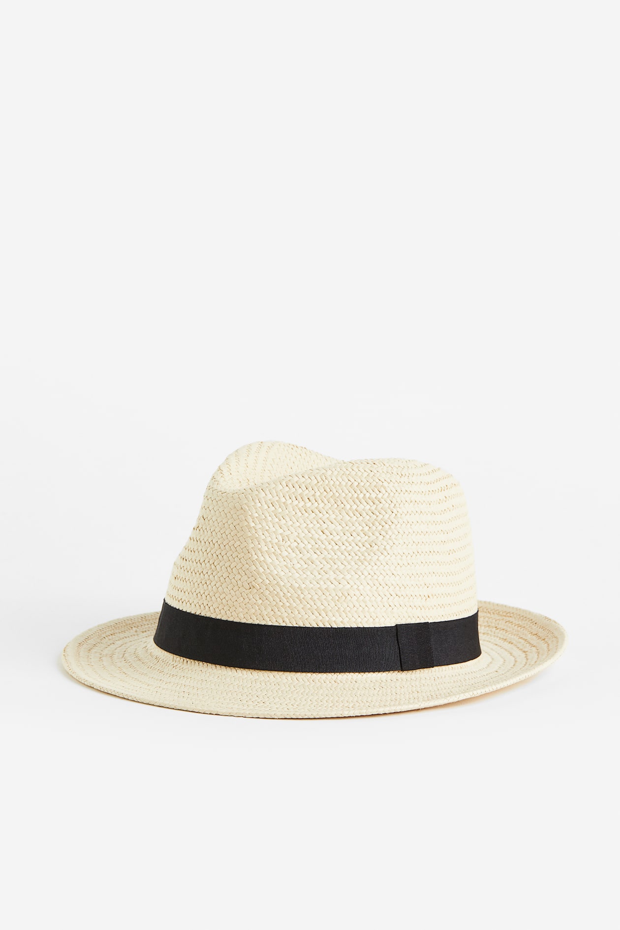 DIVIDED H&M LARGE BRIM STRAW HAT BEIGE 100% paper straw Wavy-brim Straw Hat - Beige - Ladies | H&M US main image 4