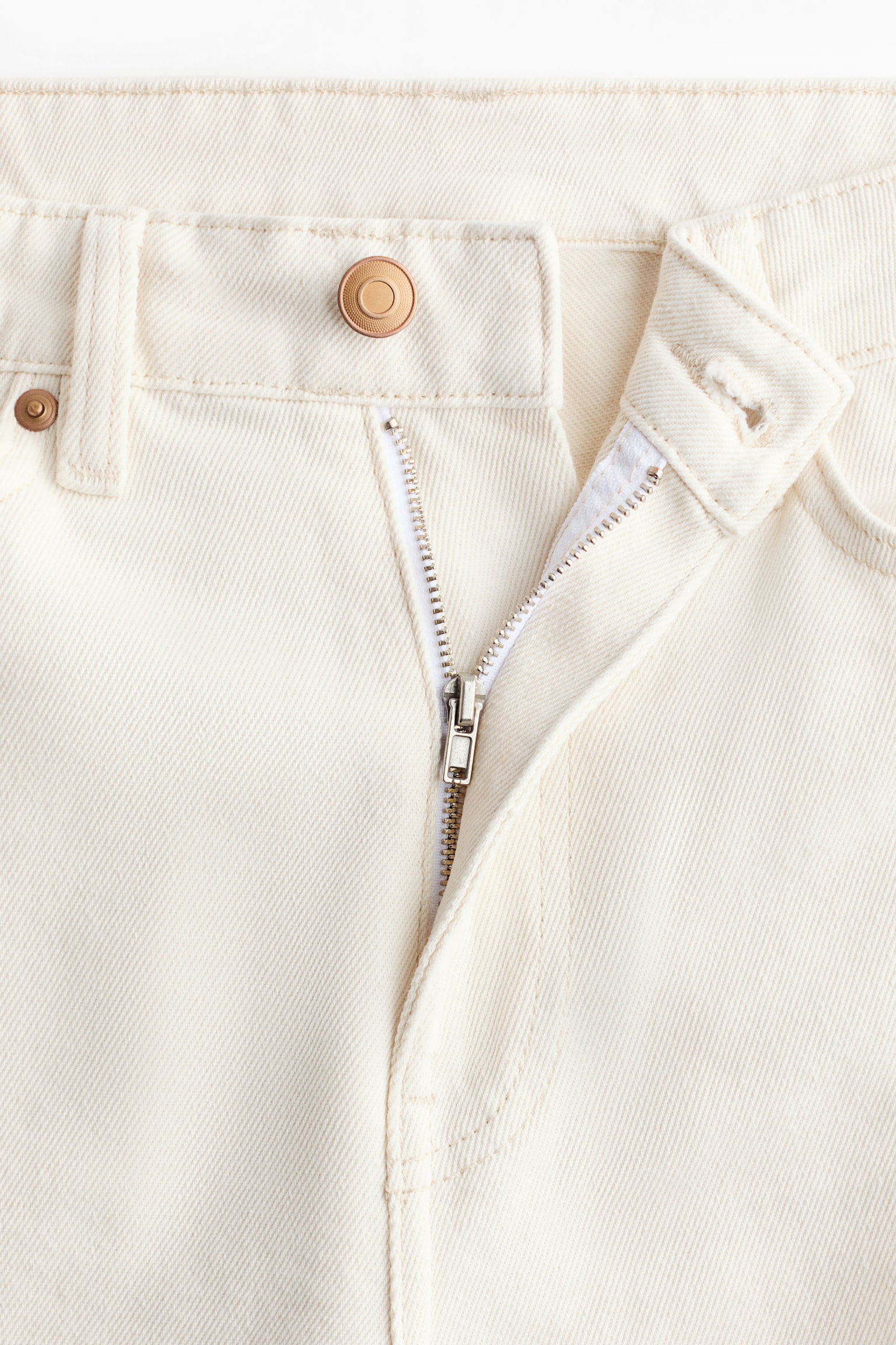 Straight High Jeans - Biały/Czarny/Ciemnoniebieski denim - 4