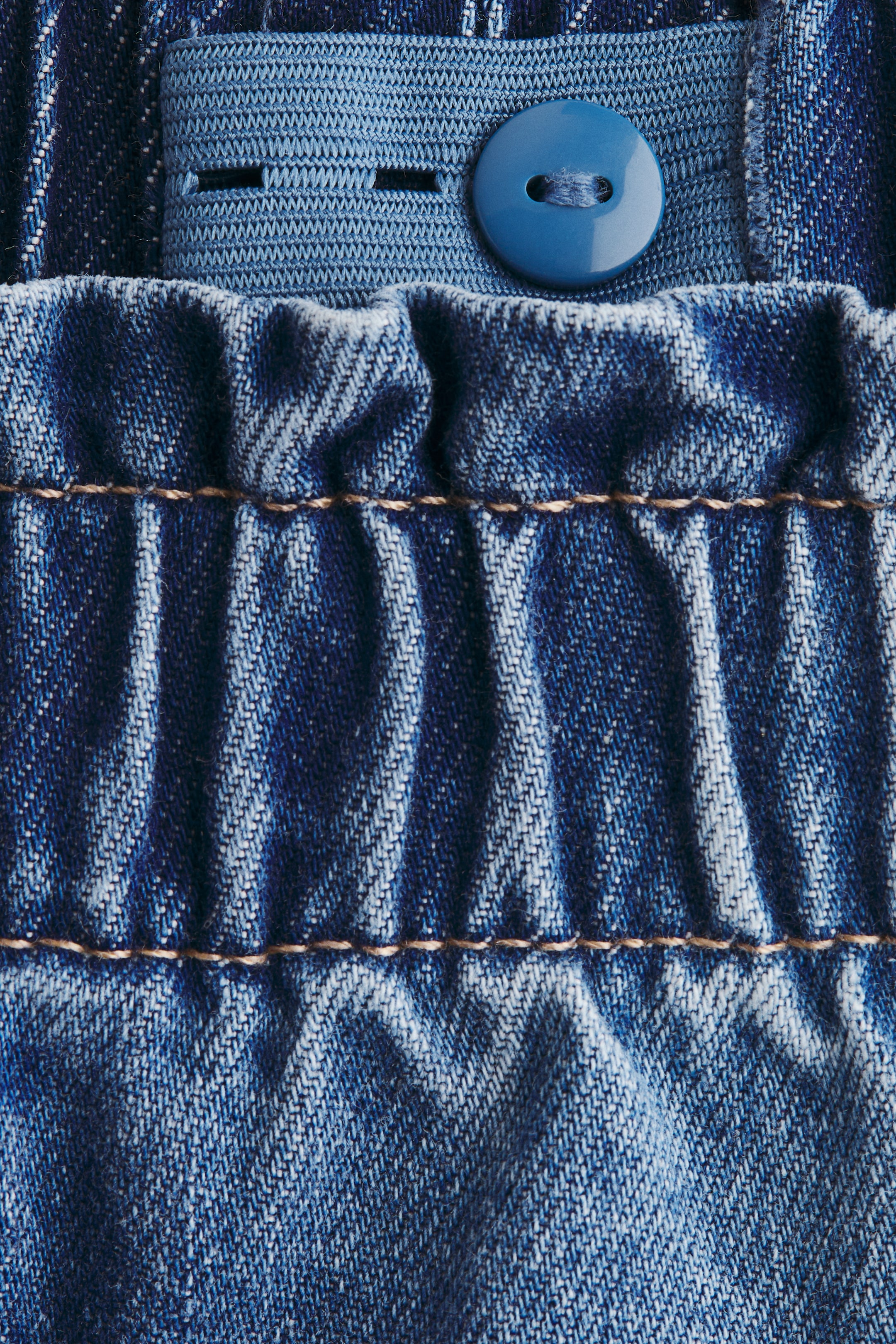 Short en denim imprimé