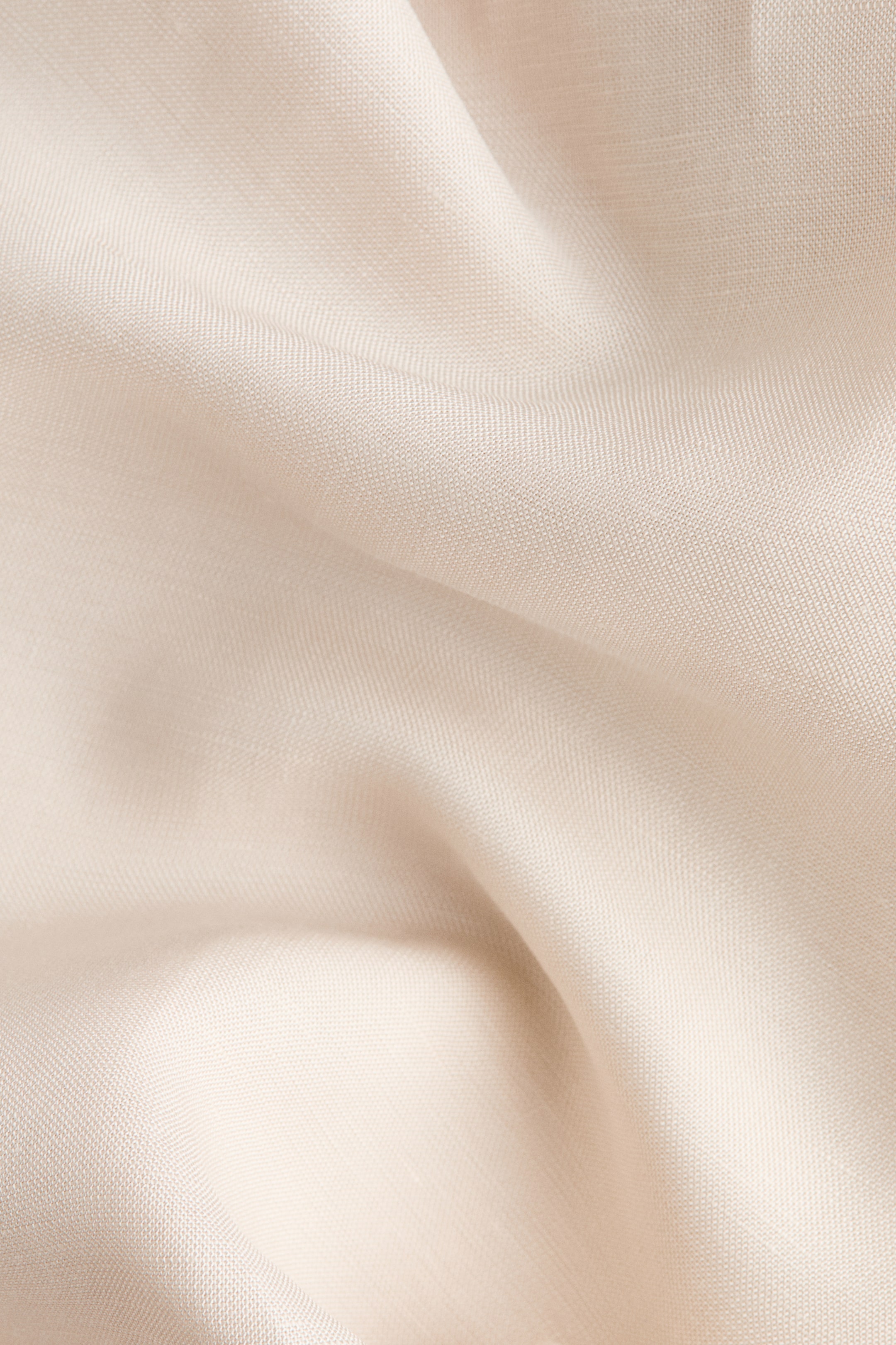 Linen-Blend Barrel-Leg Pants