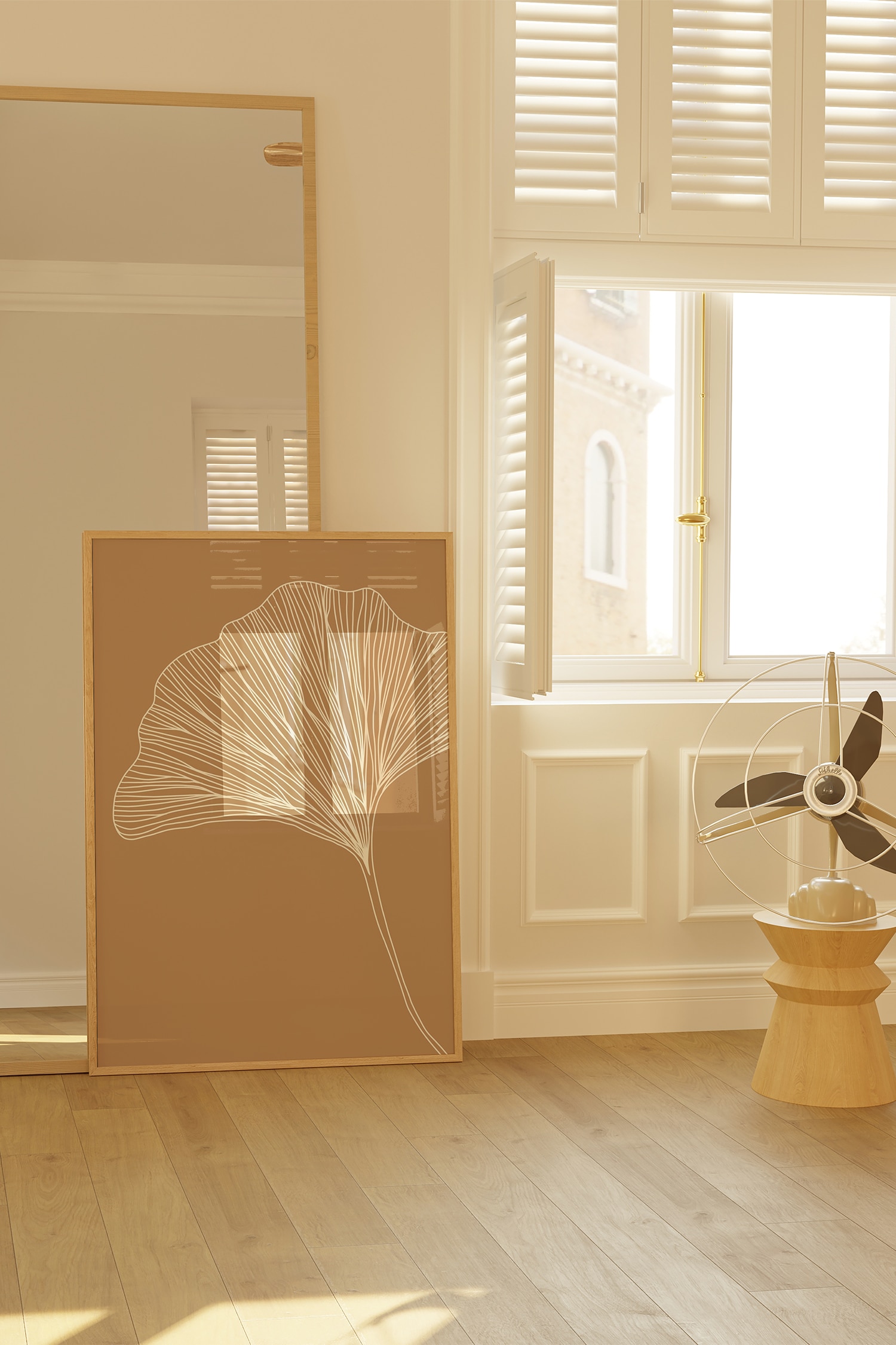 Veronika Boulova - Untitled 01 - Bruin / Wit