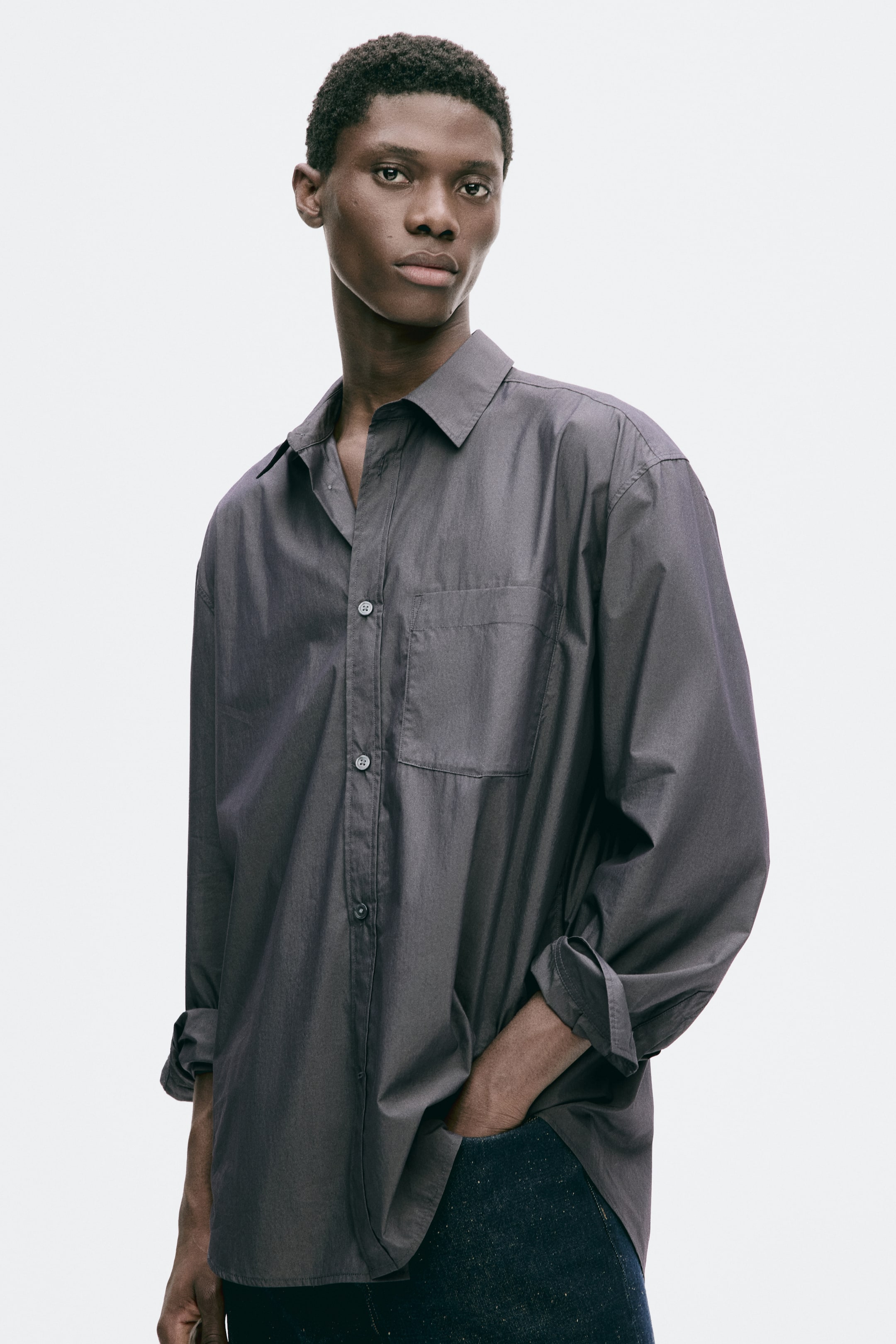 Relaxed-Fit Poplin Shirt