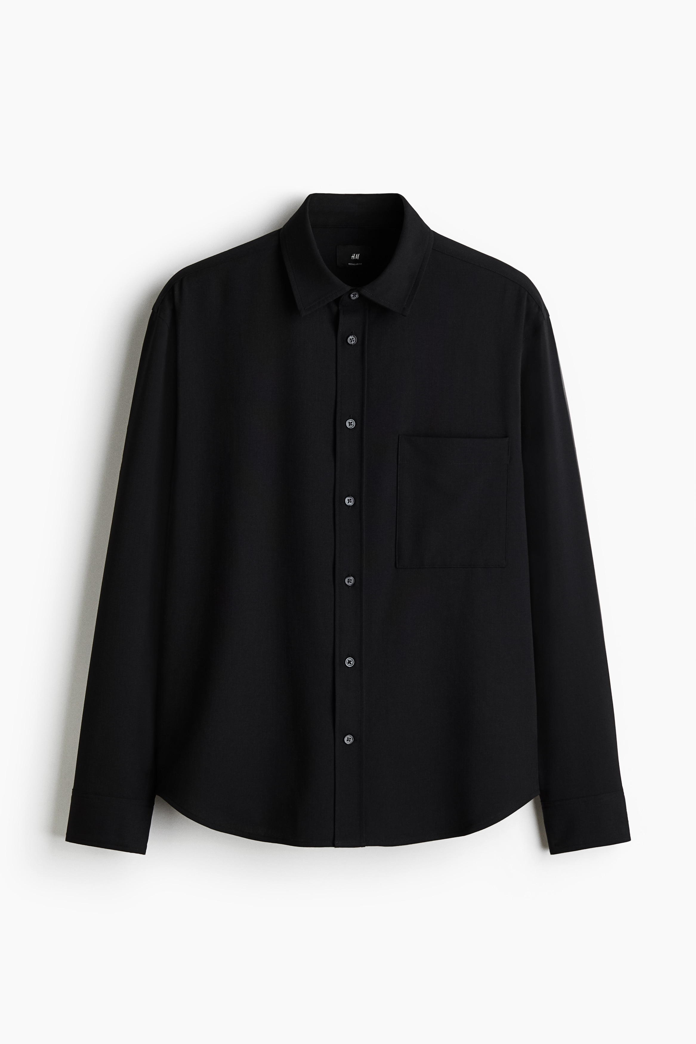 Camisa Regular Fit - Negro