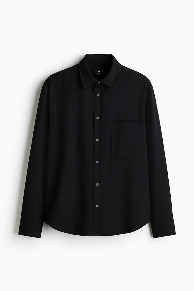 Camicia Regular Fit - Nero - 1