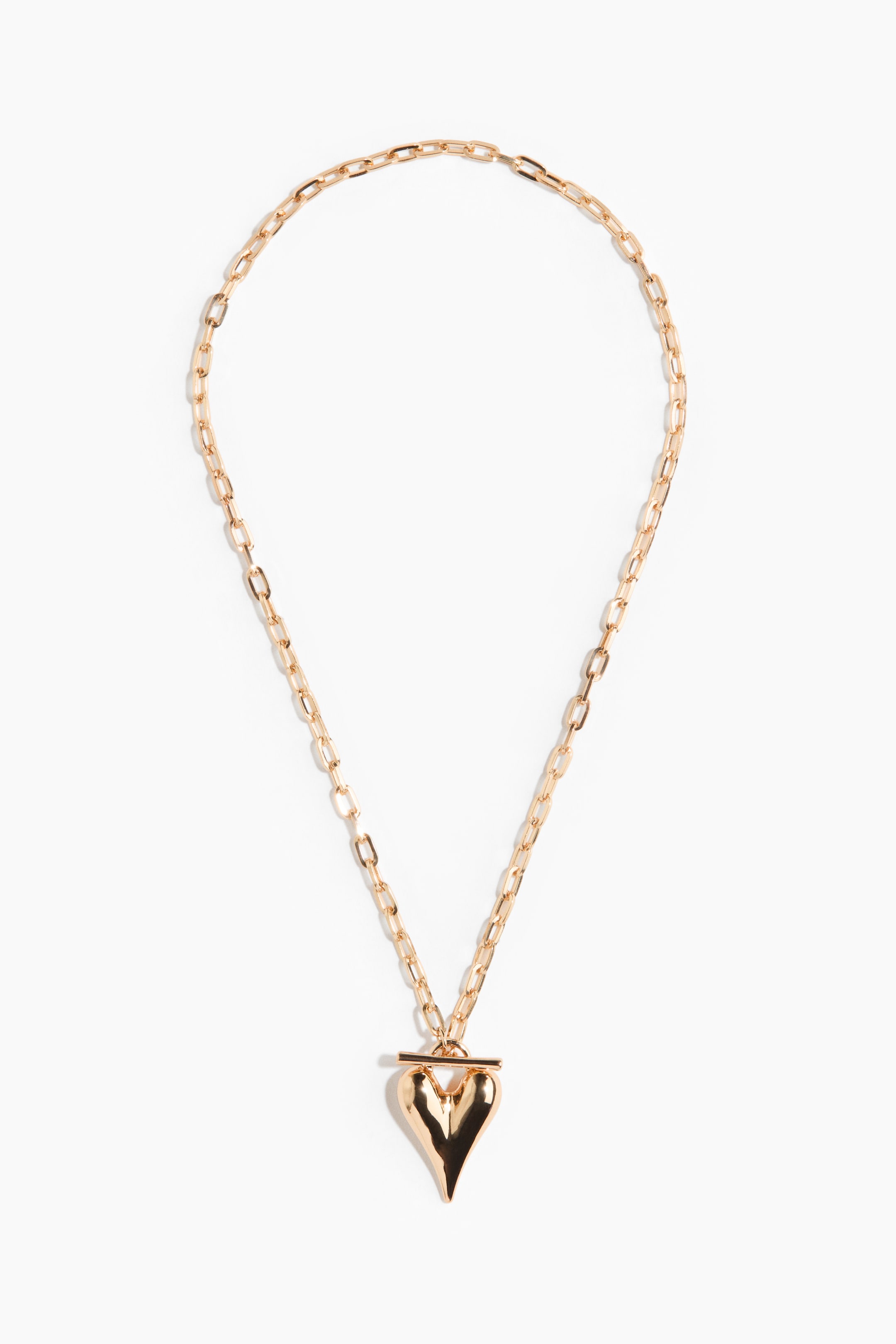 View larger image: Heart-pendant chain necklace - Gold-coloured - Ladies | H&M IN 1