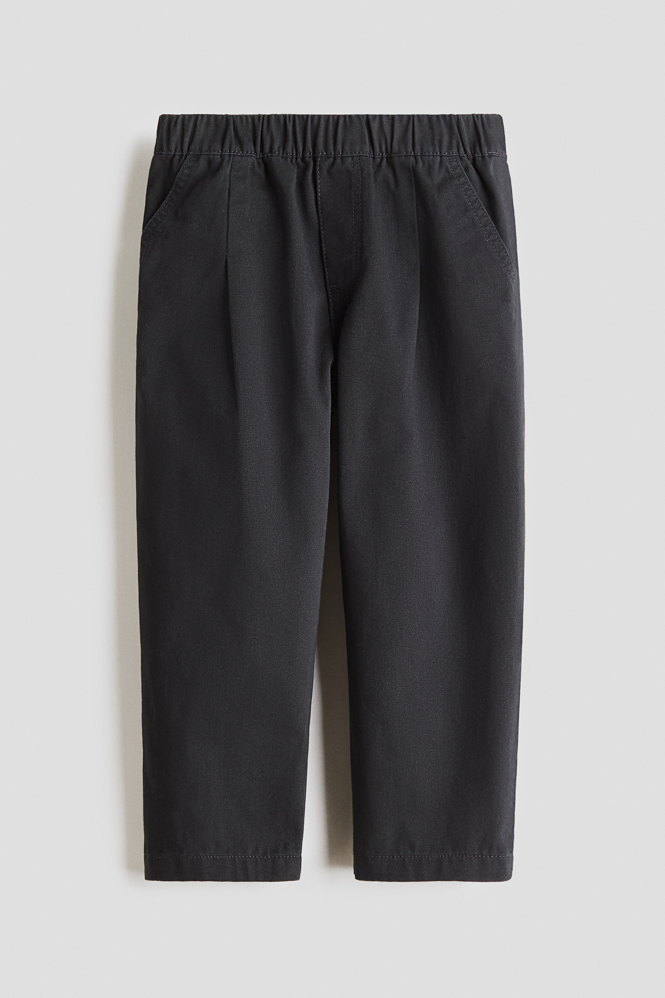 Cotton twill joggers - Black/Beige/Dark grey
