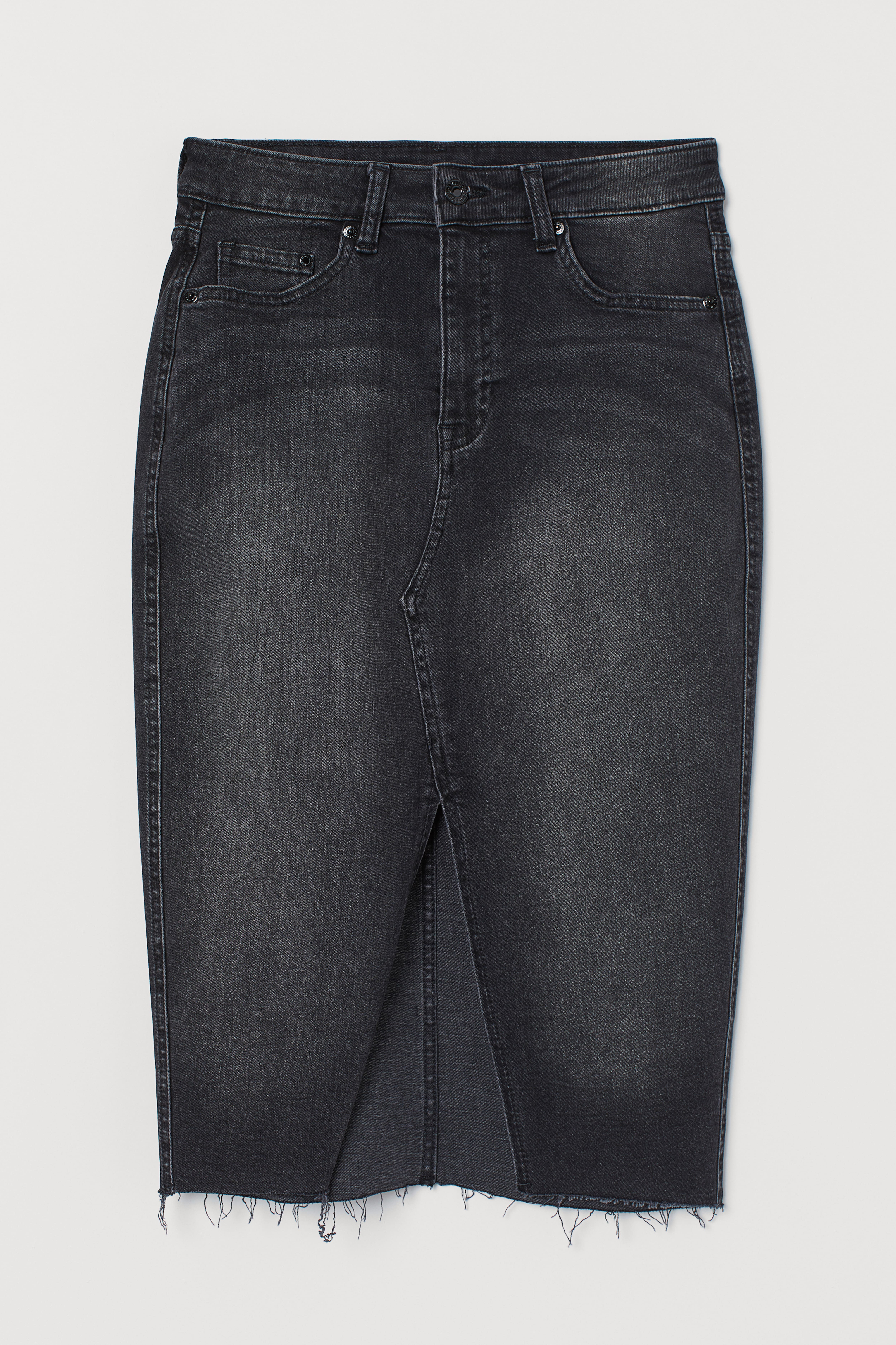 Jupe en jean noir h&m best sale