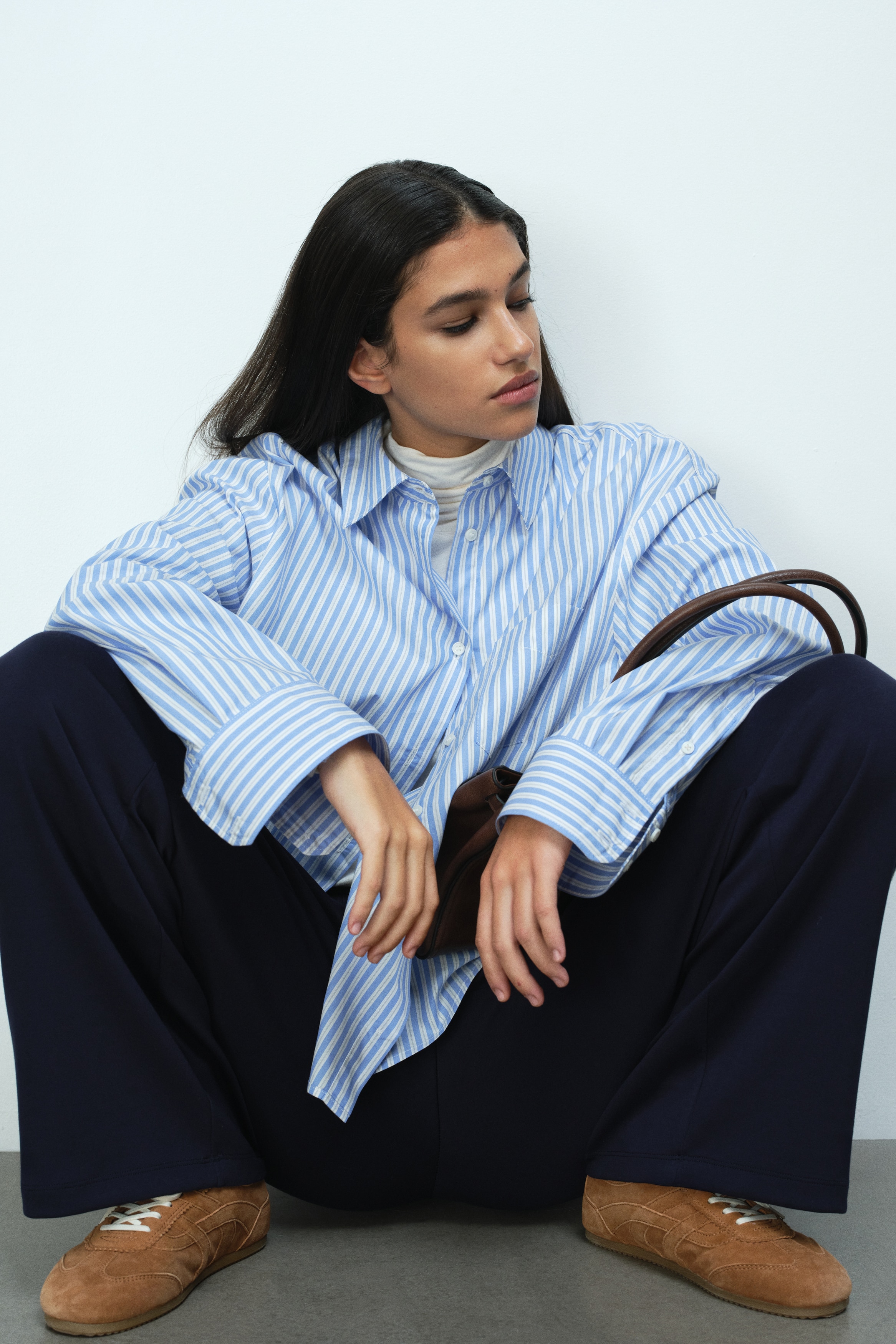 Oversized poplin shirt