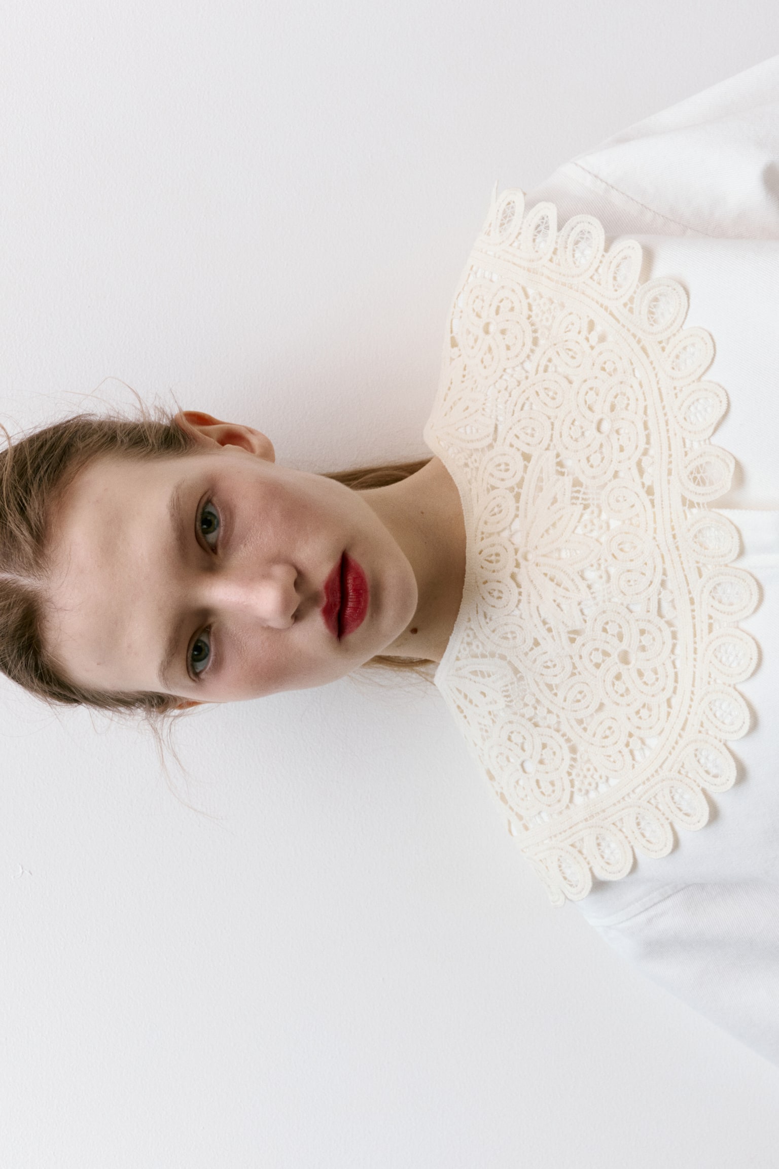 Crochet-look collar - Cream - 1
