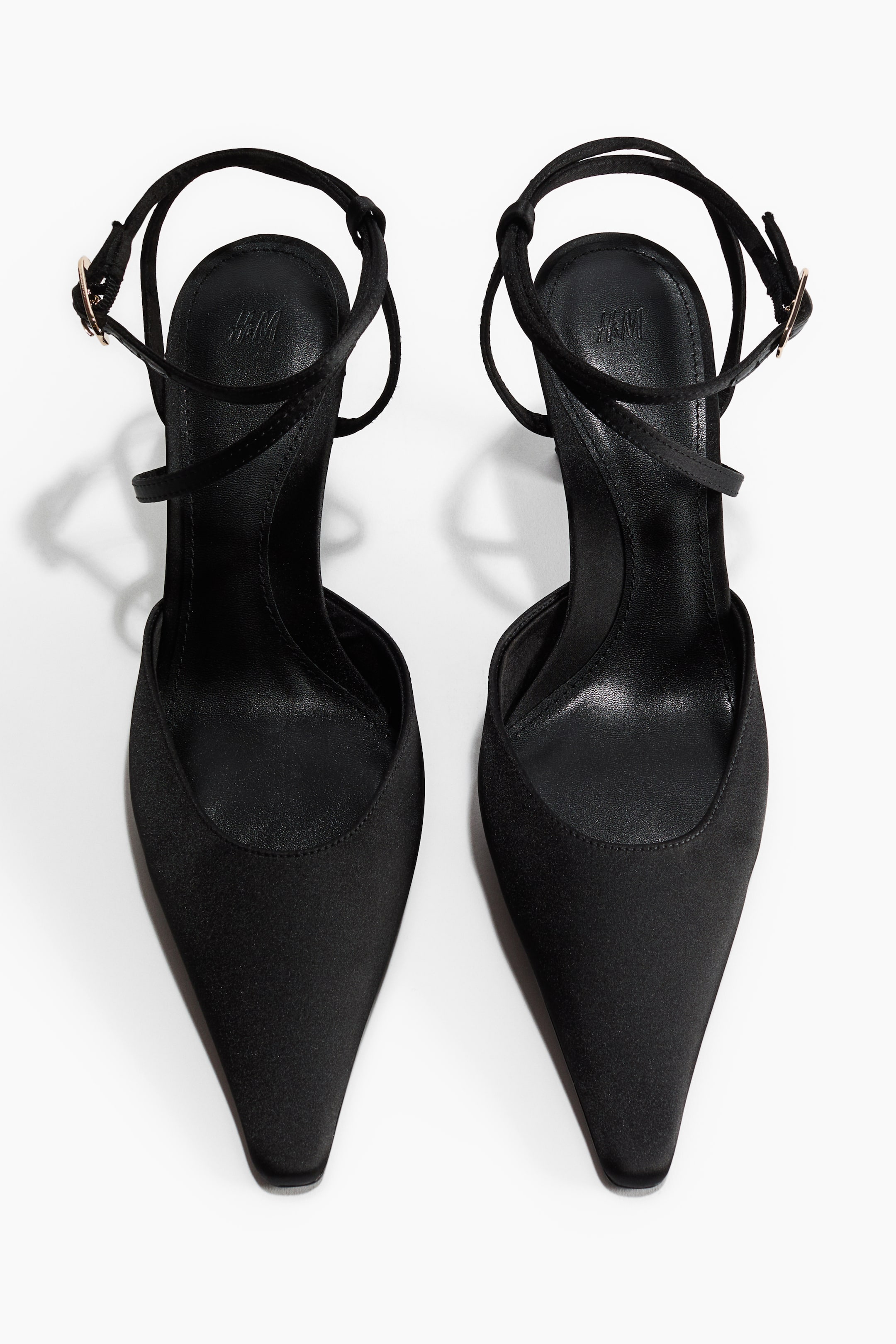View larger image: Pointed Satin Pumps - Black - Ladies | H&M CA 3