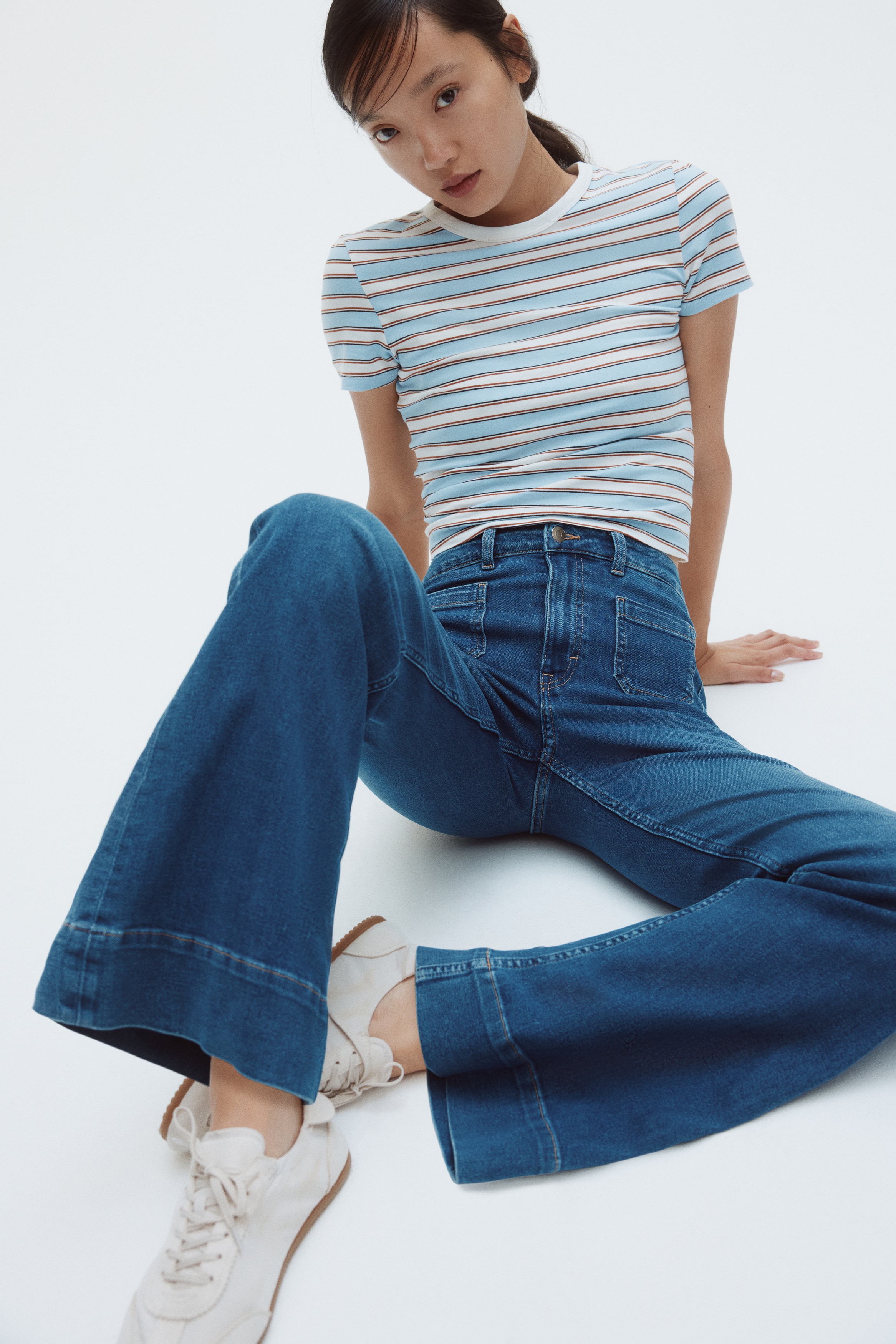 Bootcut High Jeans - Azul denim/Negro denim/Azul denim oscuro