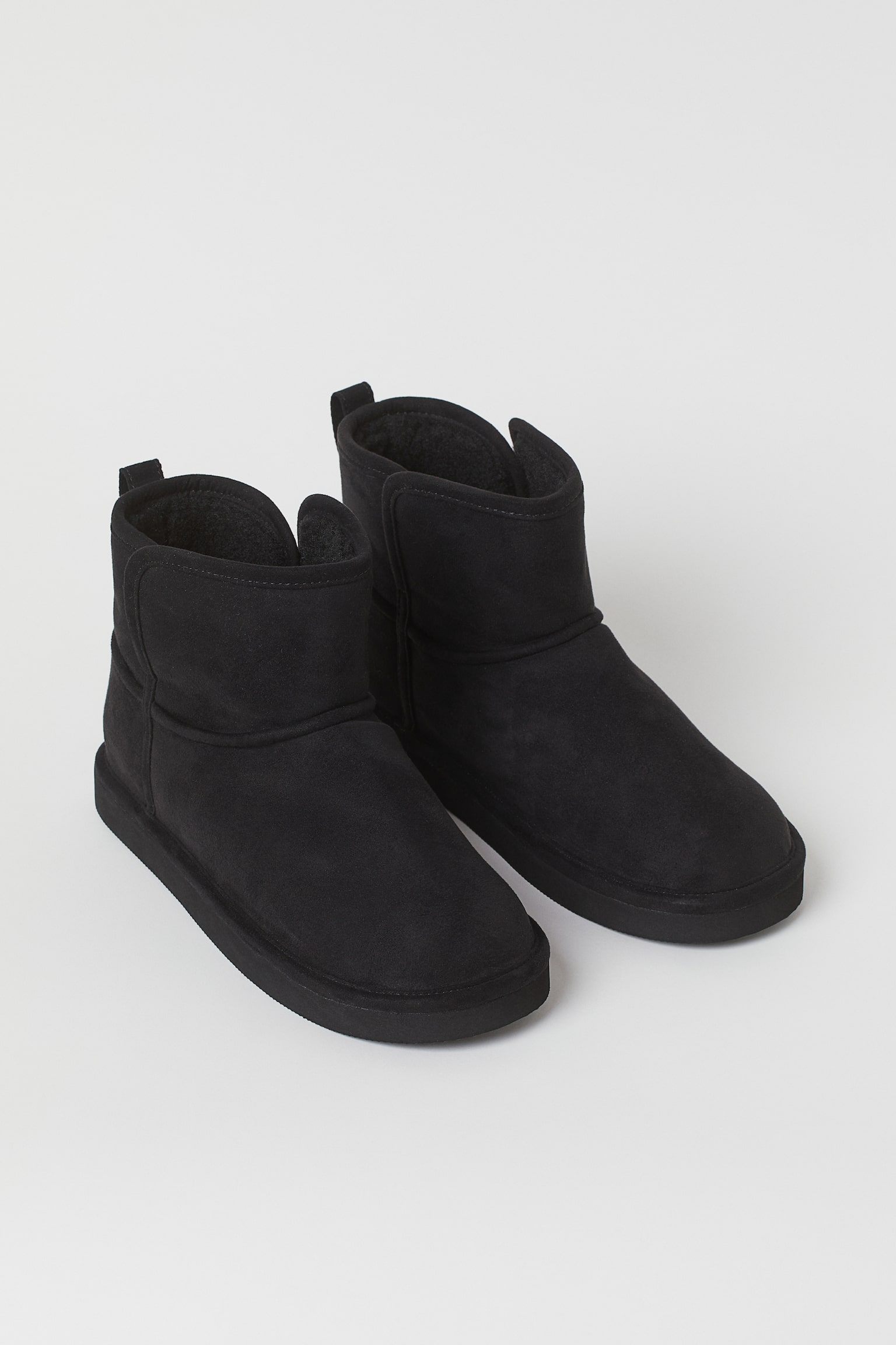 Warm Lined Boots - Black/Dark greige - 3