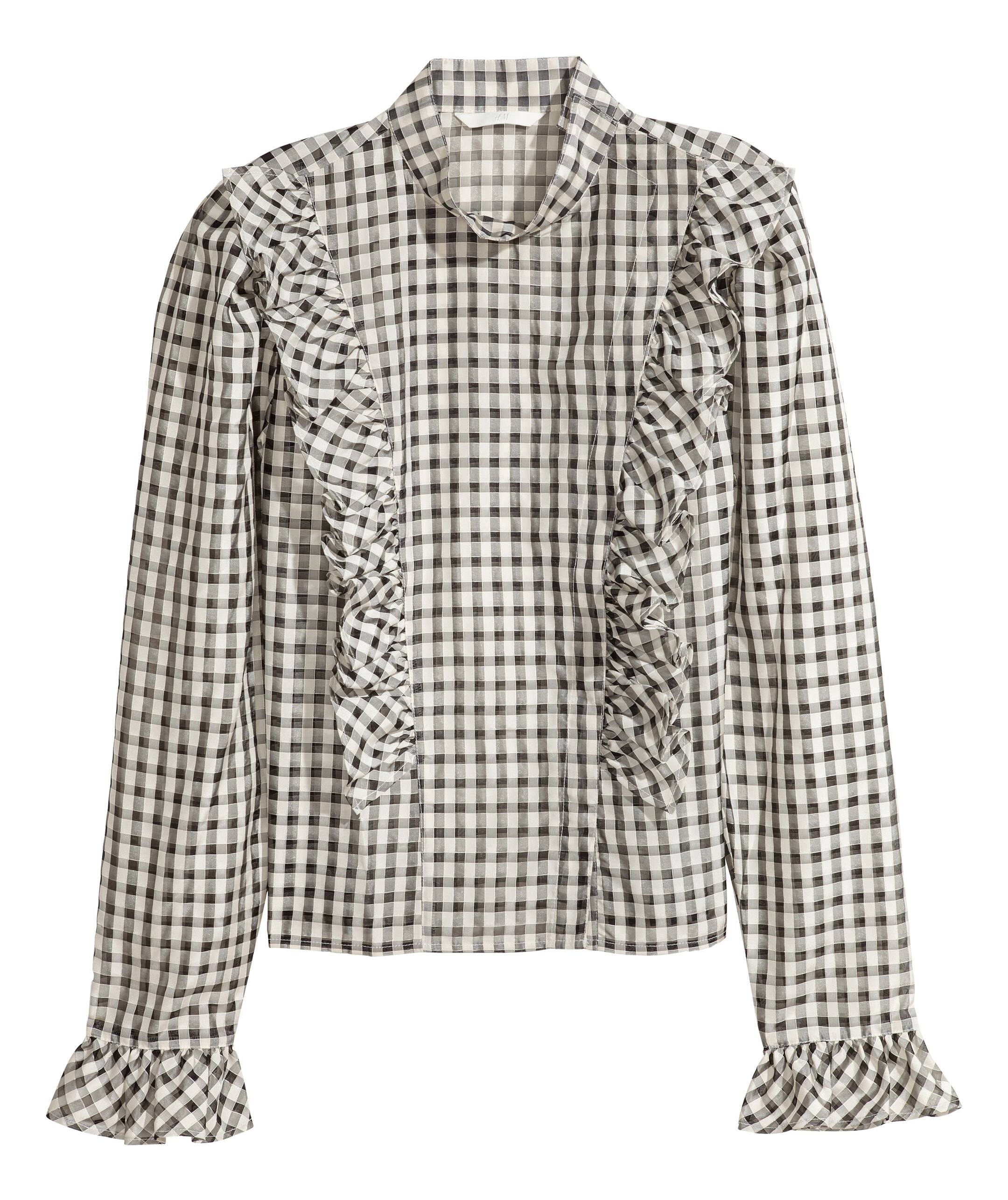 Agrandir l'image: Blouse à manches bouffantes - Noir - FEMME | H&M FR 1