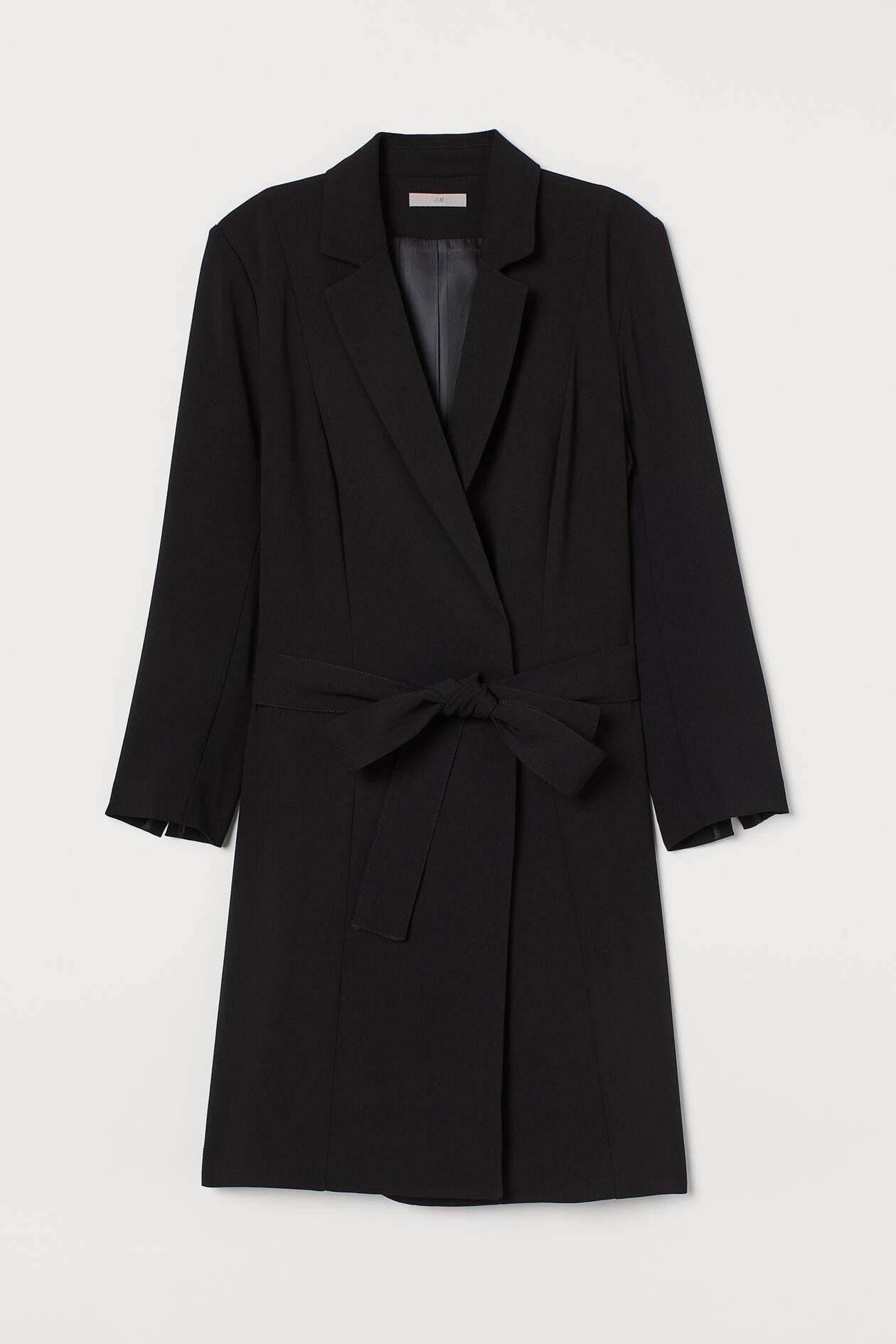 Jacket Dress - 3/4 sleeve - Short - Black - Ladies | H&M US