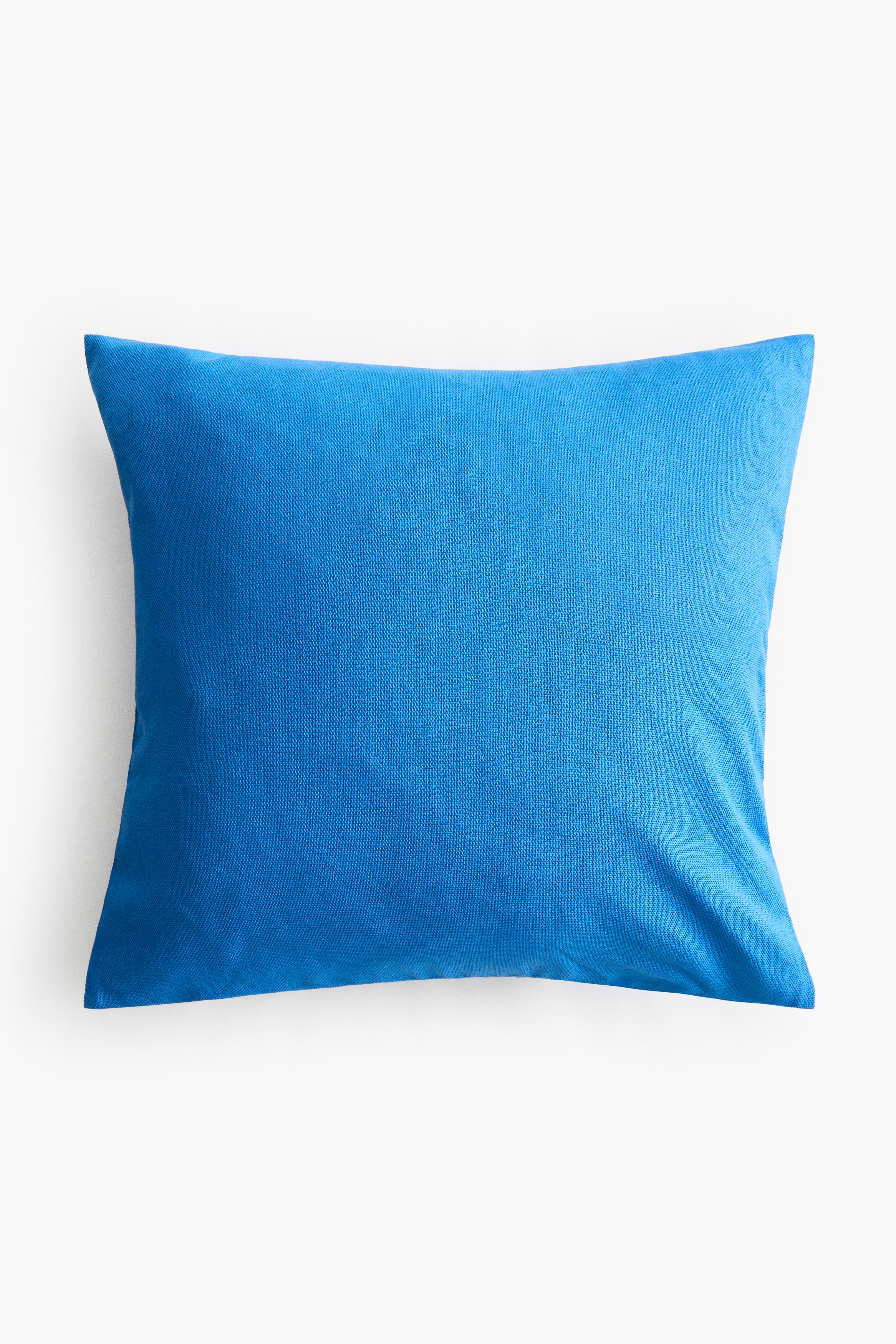 Housse de coussin en toile de coton Bleu vif 40x40