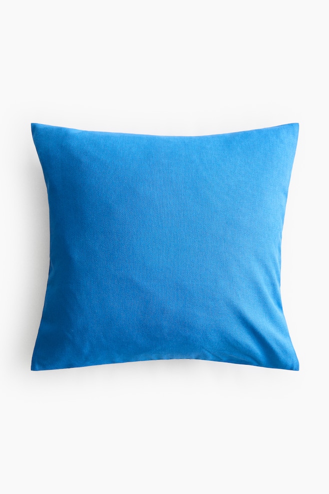 Cotton Canvas Cushion Cover - Bright blue/Cream/Bright red/Beige - 1