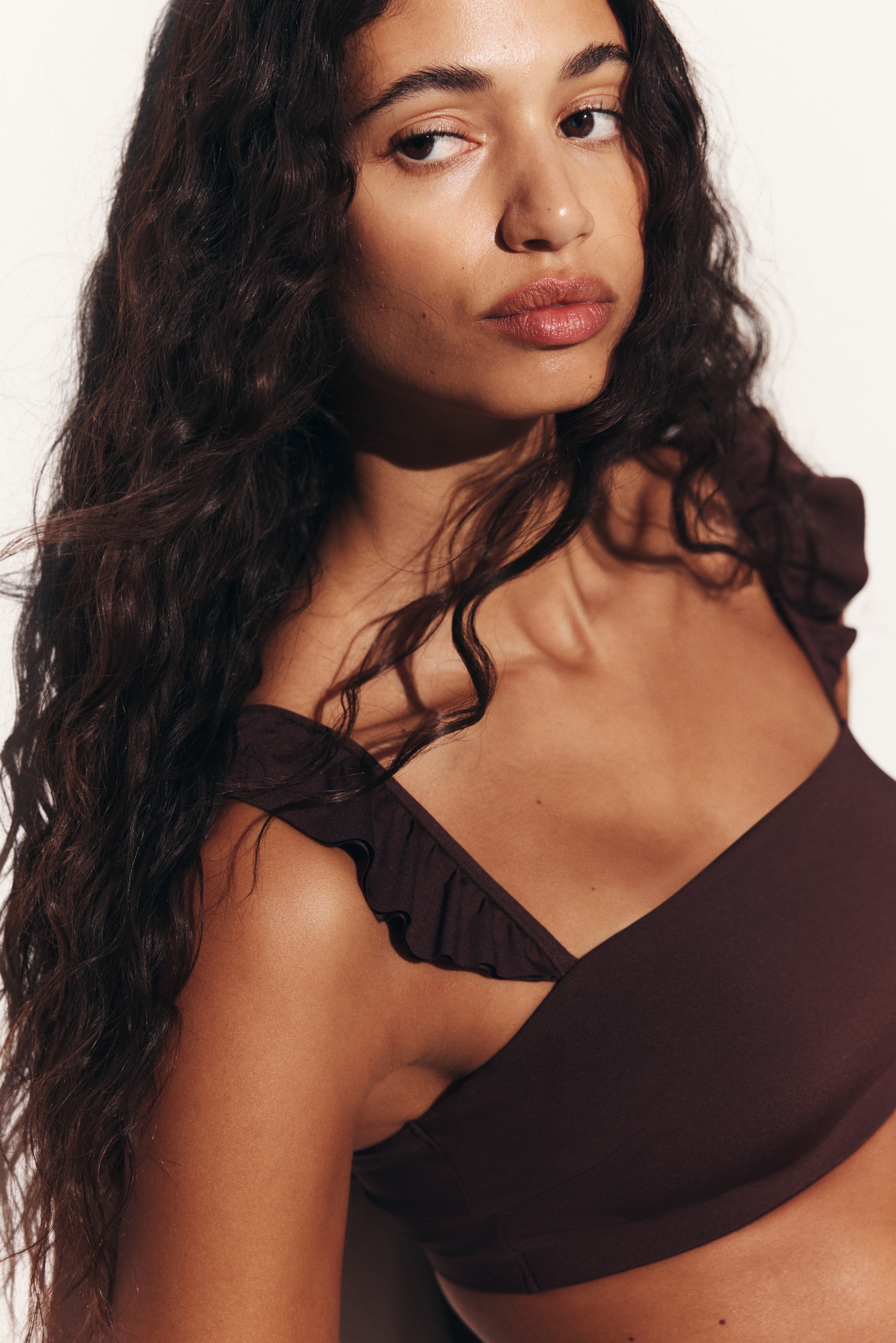 Padded Bikini Top - Brown