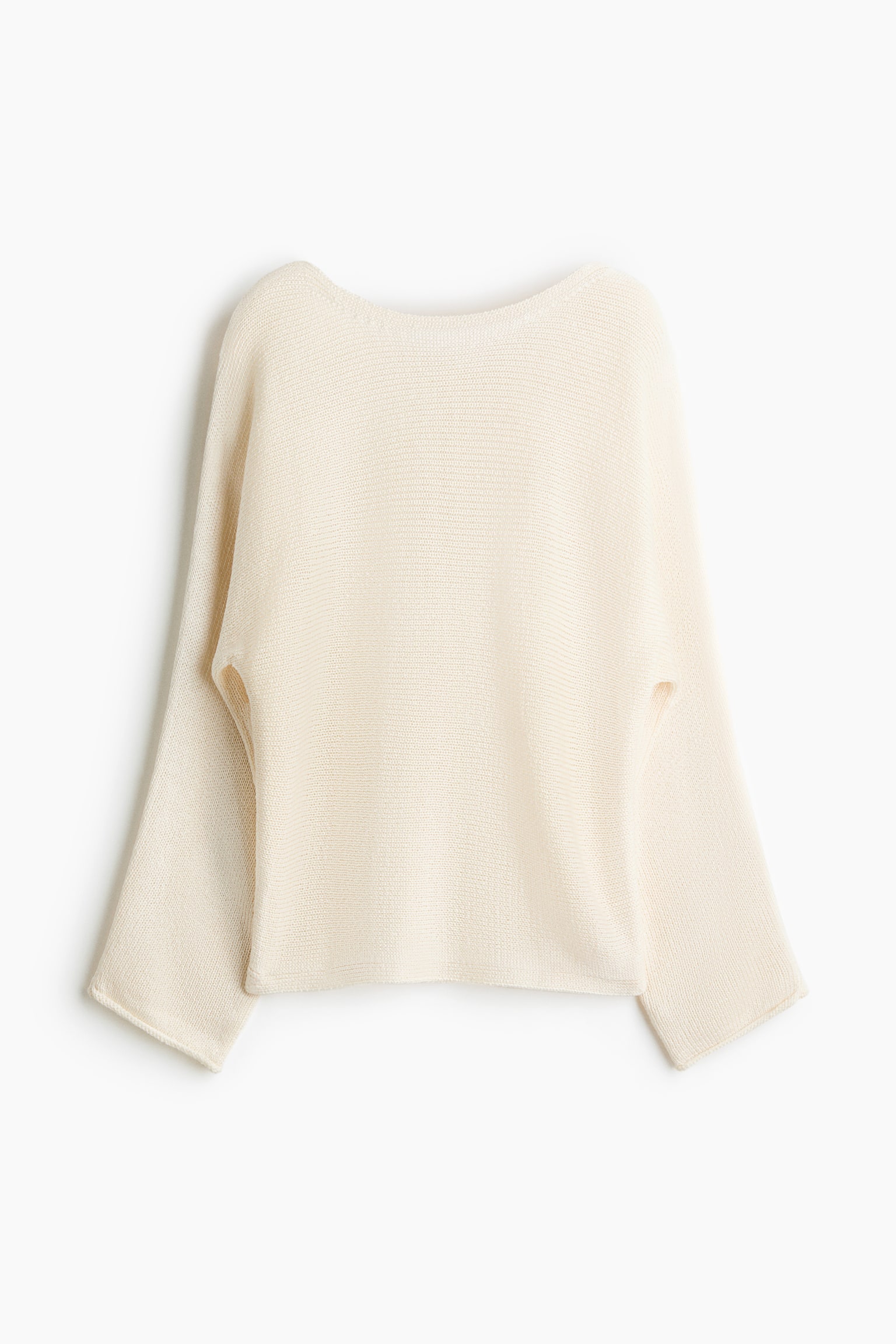 Boat-neck jumper - Cream - 2