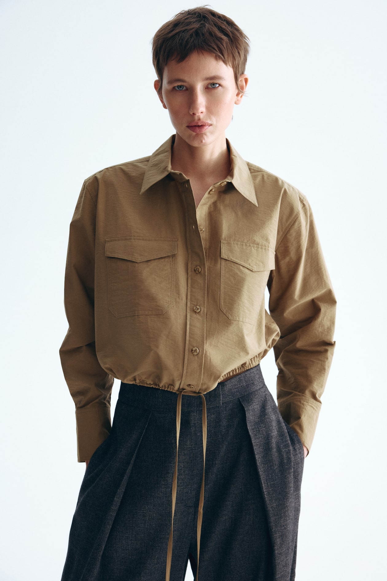 Drawstring Shirt - image 4