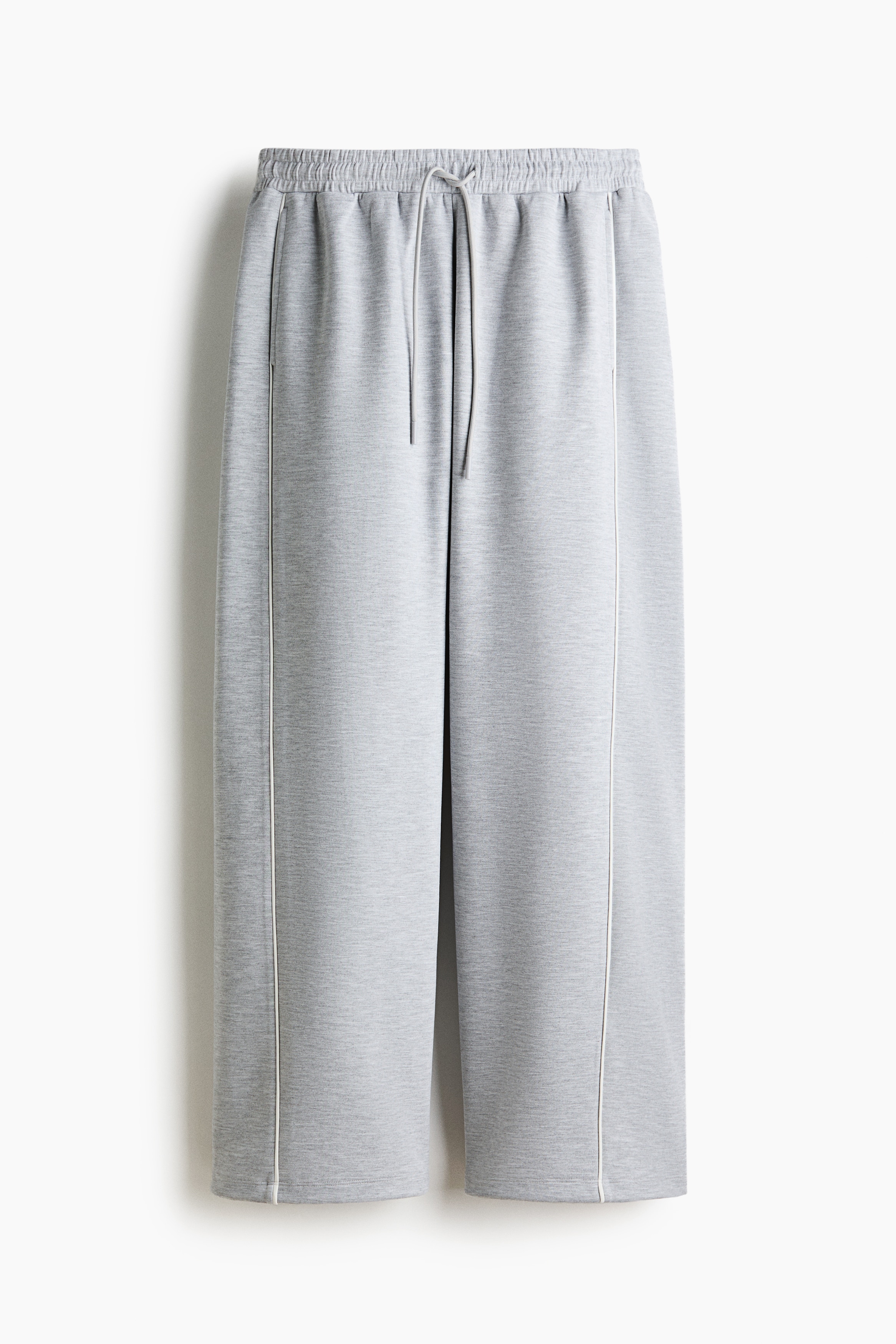 Pantalon de jogging ample - Gris chiné/Noir/Bourgogne