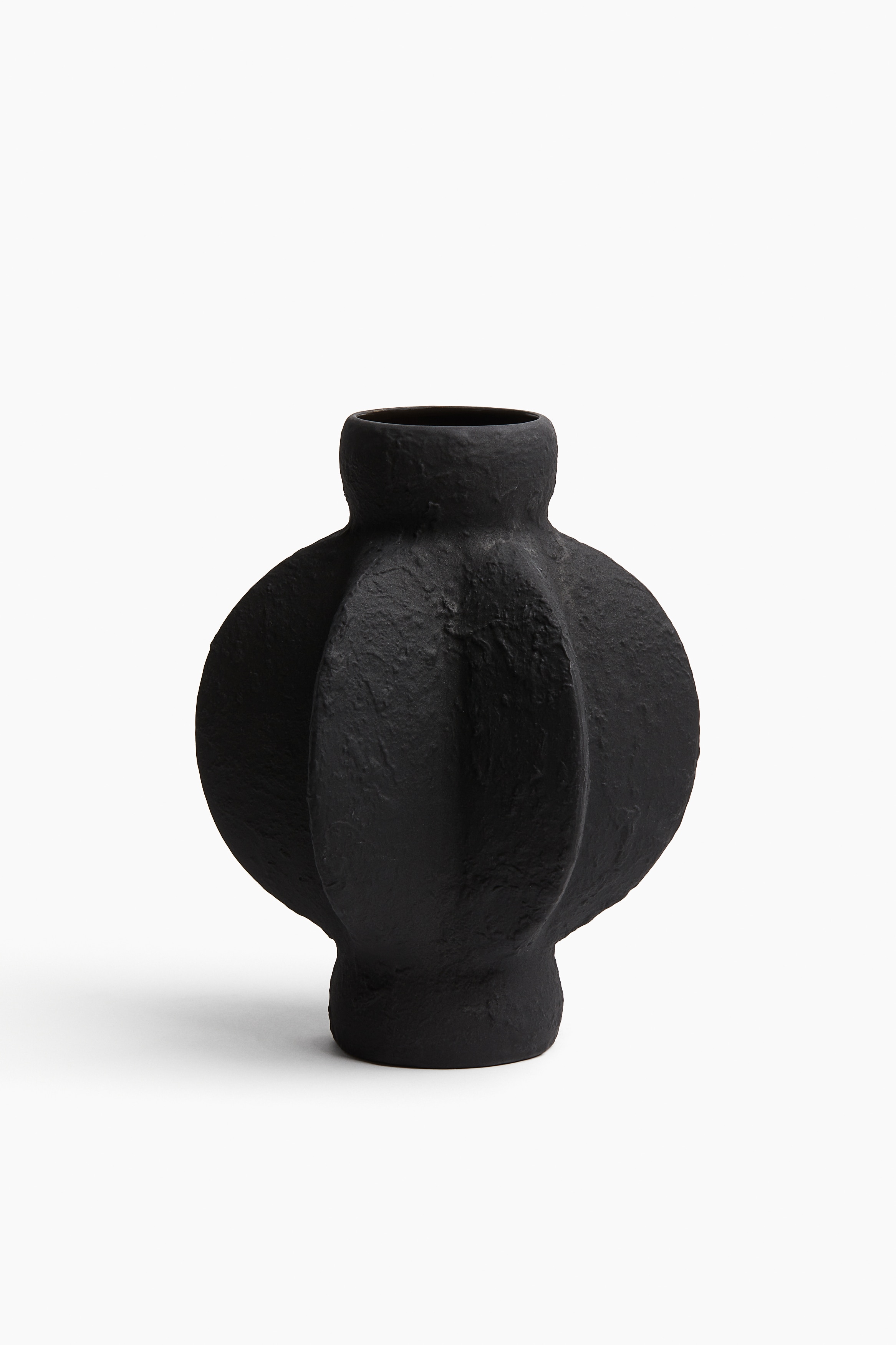 H&M Home  - Keramieken vaas met textuur - Zwart