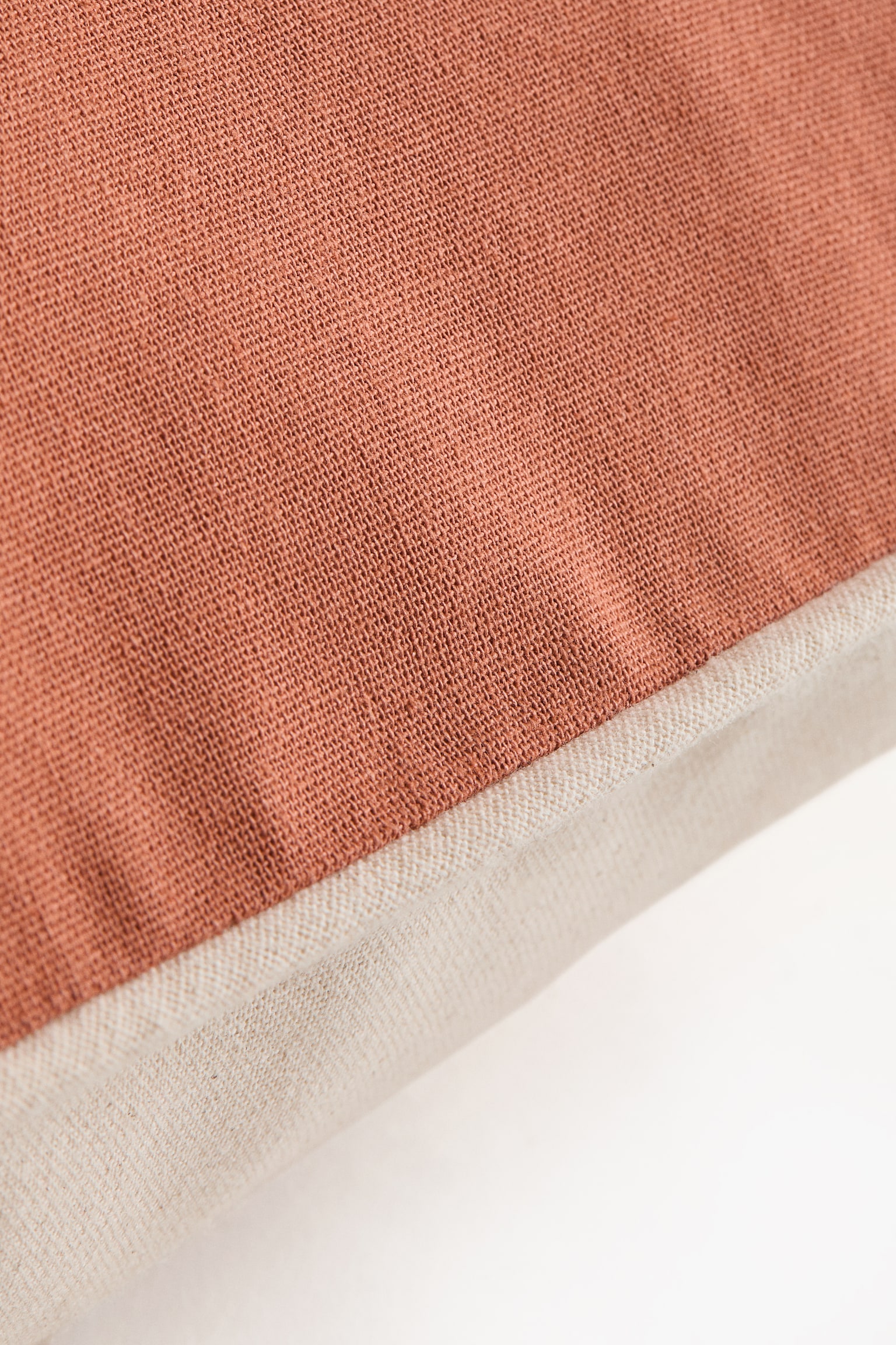 Canvas cushion cover - Dark dusty pink/Light khaki green/Yellow/Blue/Light beige/Pink/Beige - 5
