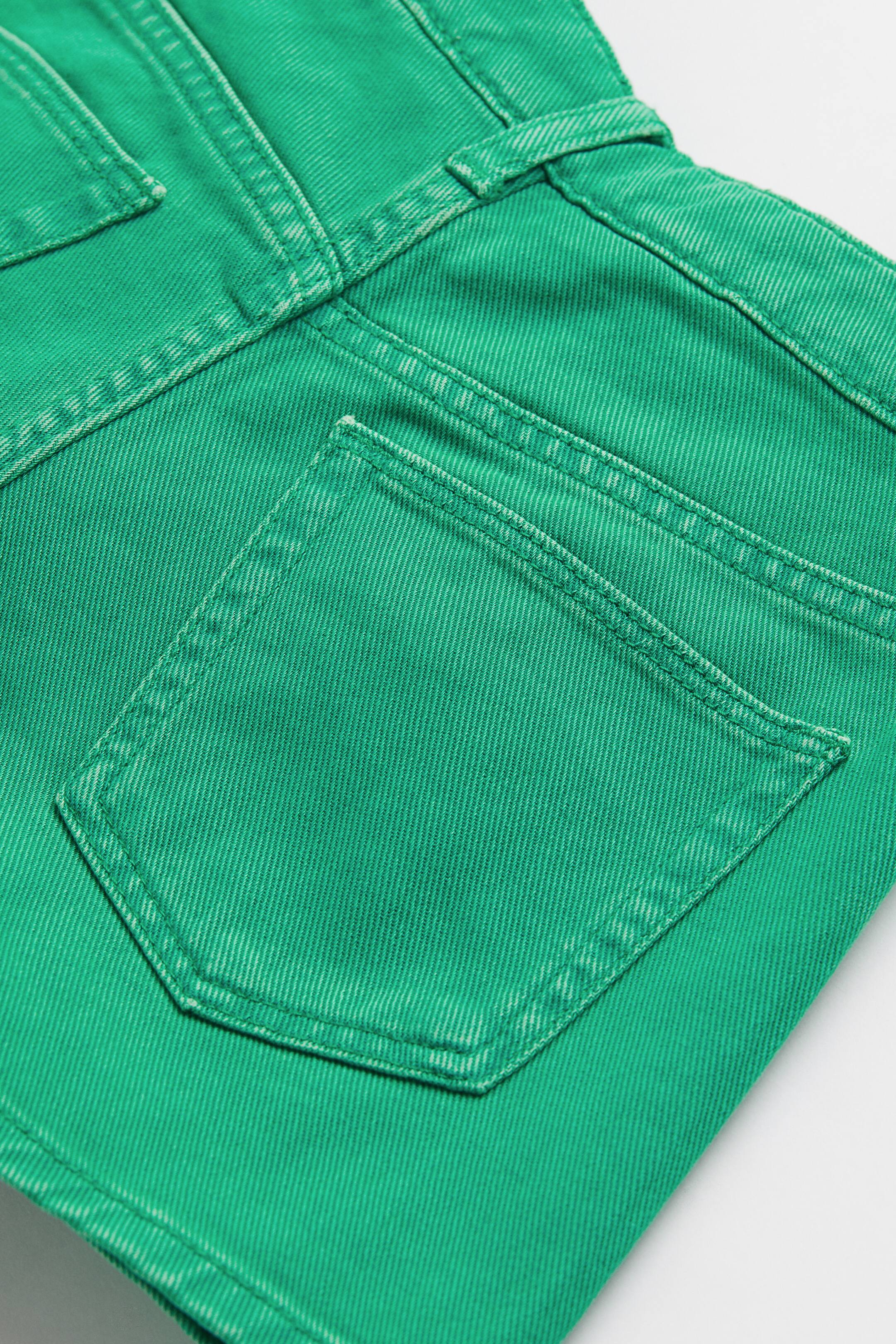 Se større billede: Relaxed High denimshorts - Lysegrøn - BØRN | H&M DK 2