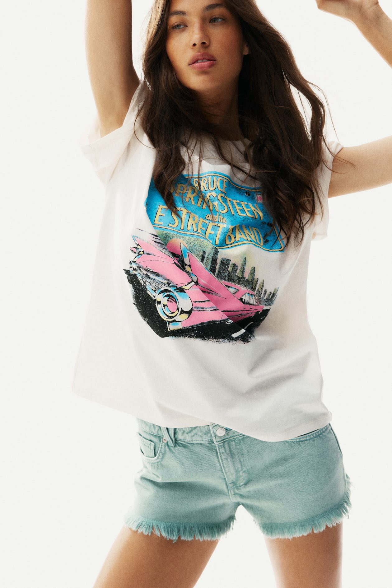 Frayed Denim Shorts - image 5