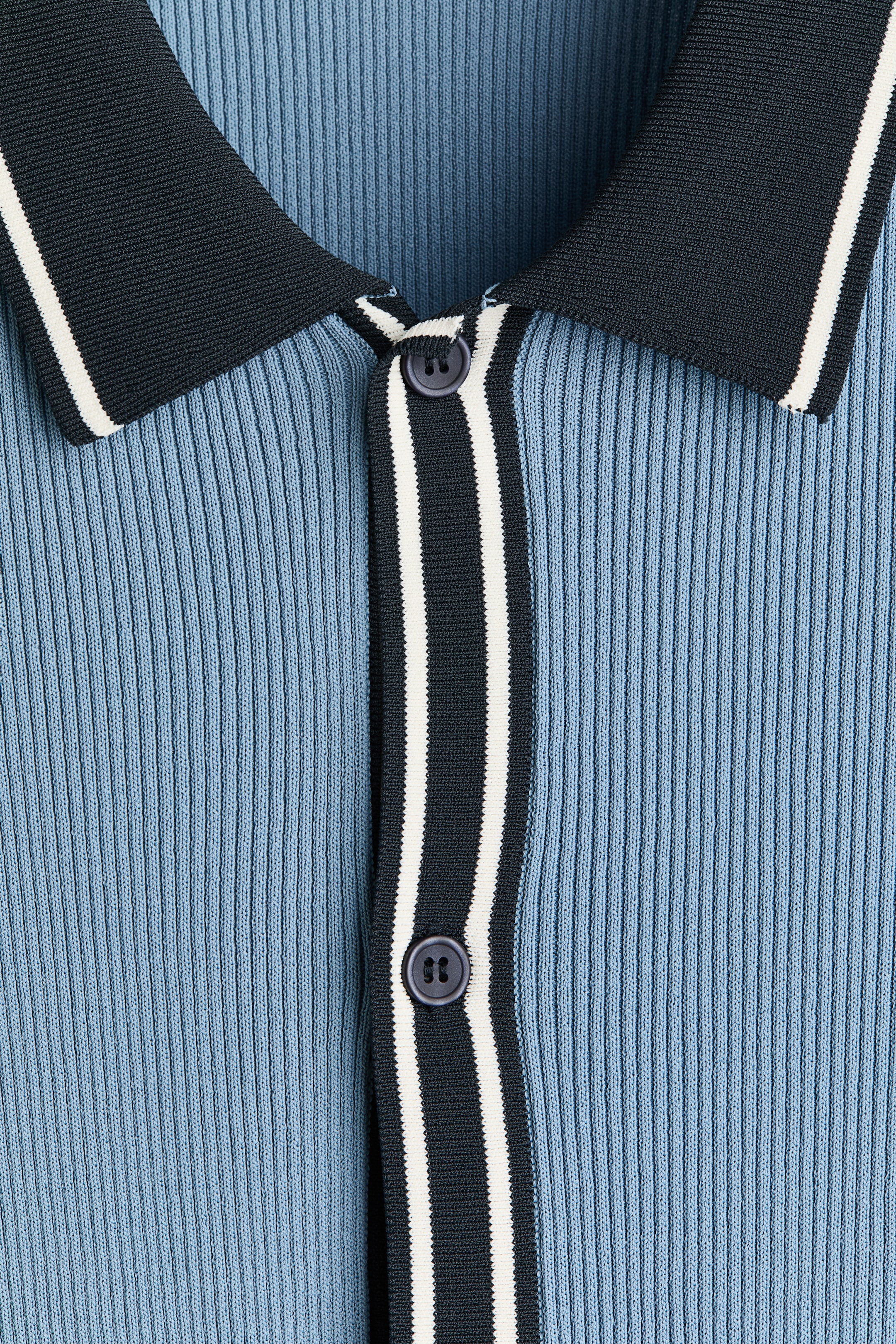 Regular-Fit Rib-Knit Shirt