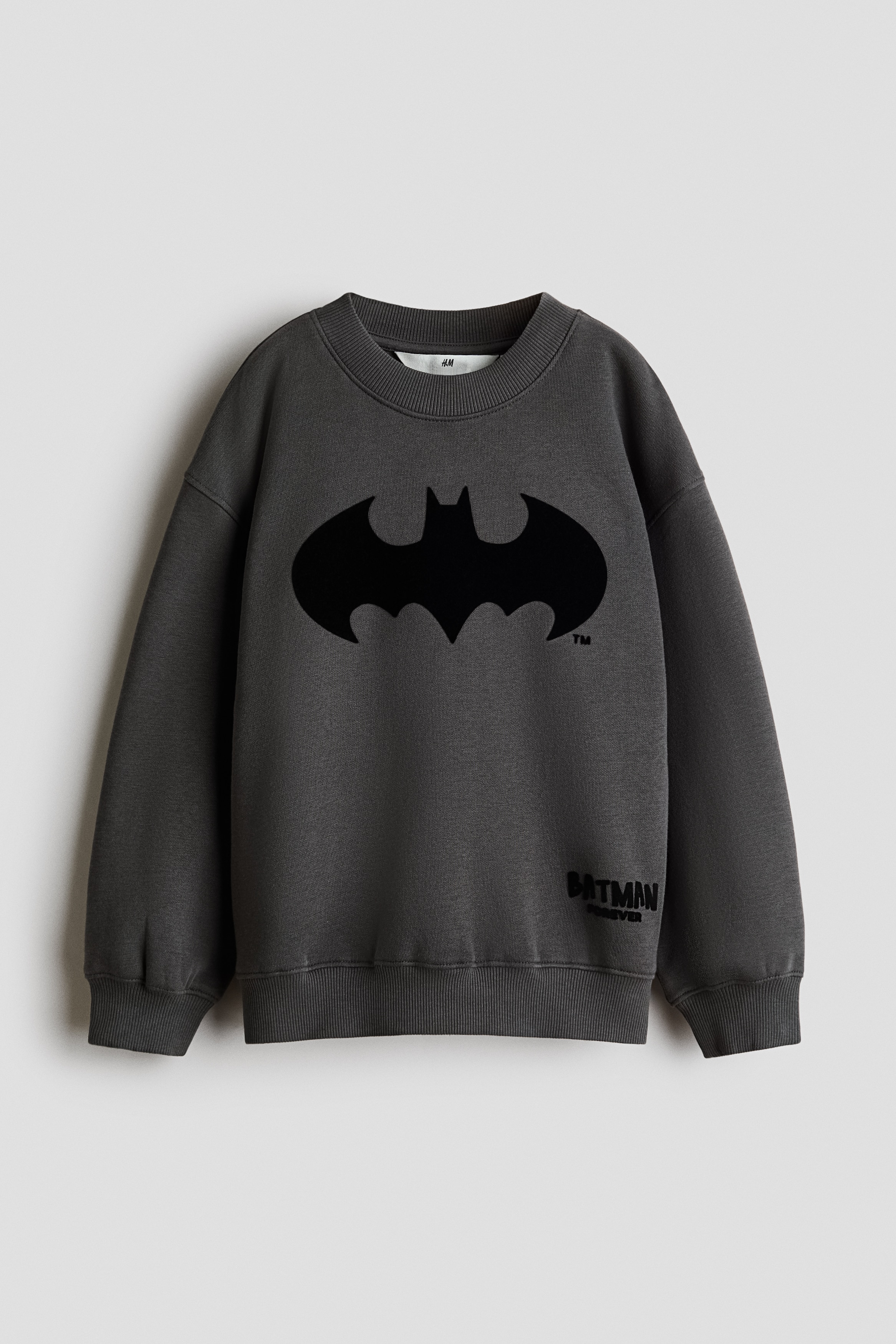 Printed Brushed-Inside Sweatshirt - Dark gray/Batman/Cream/Marvel Comics/Dark green/Minecraft/Cream/Pokémon/Dark brown/Snoopy/Navy blue/Marvel Comics