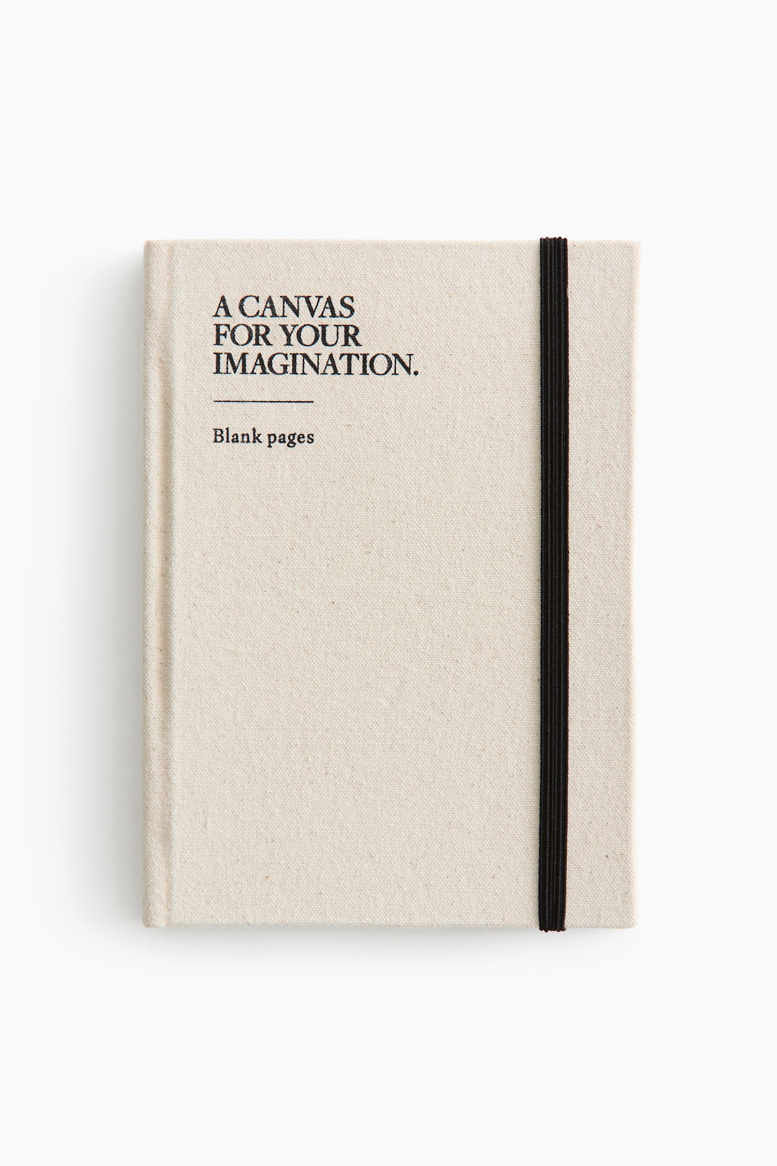 Cotton-Cover Notebook - Light beige