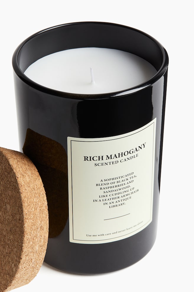 Vela aromática grande con tapa - Rich Mahogany - 4