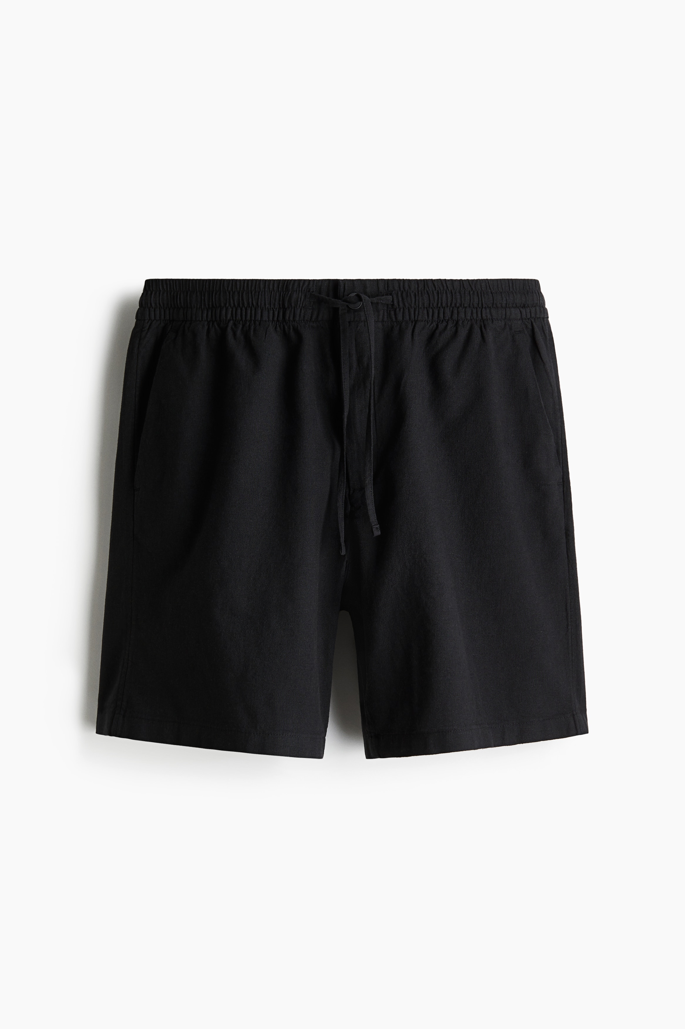 Regular Fit Linen-blend shorts - Black/Cream/Dark beige/White/Sage green/Navy blue