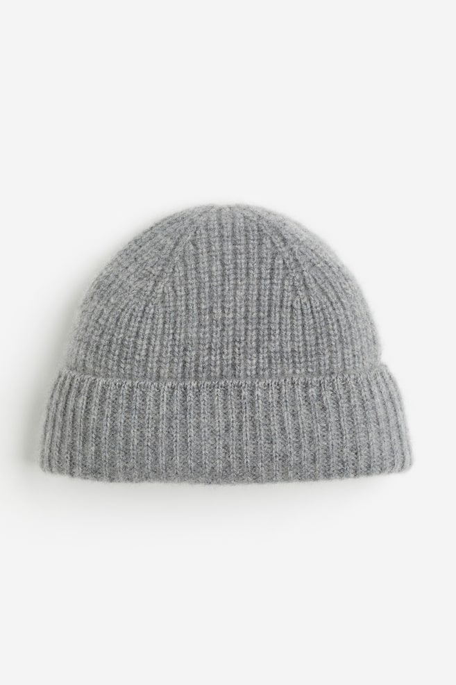 Rib-knit cashmere hat - Grey marl/Black/Dark grey/Dark blue/dc/dc - 1