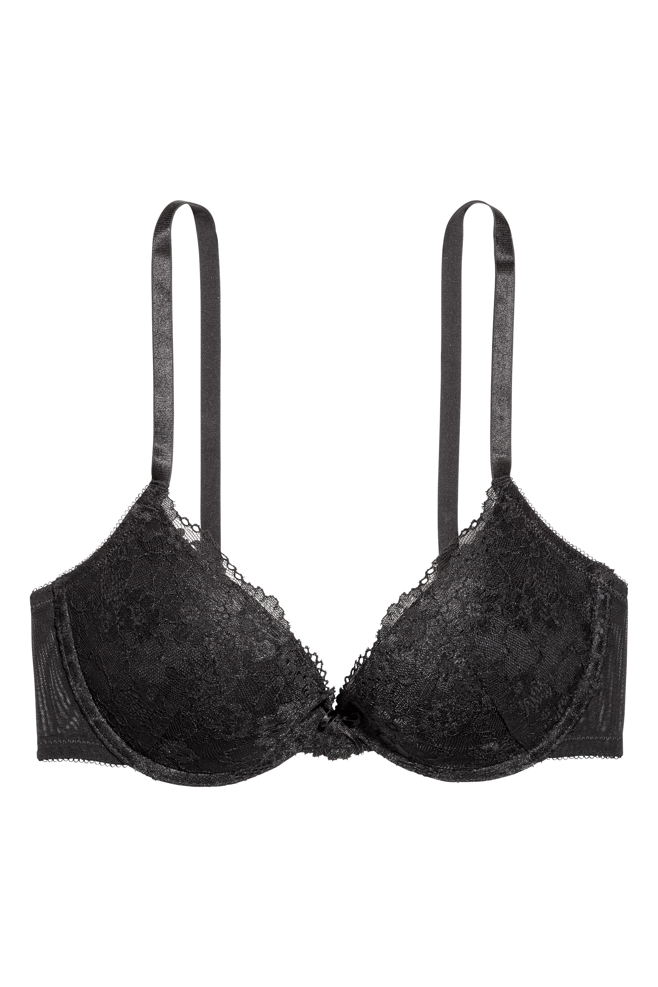 View larger image: Lace push-up bra - Black - Ladies | H&M GB 1