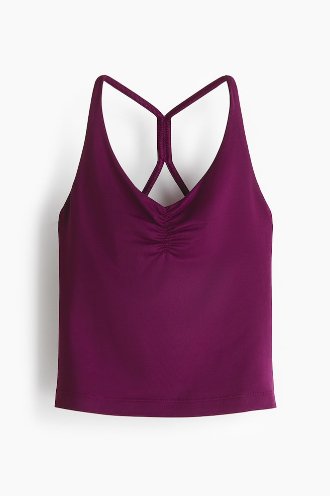 Sports vest top with SoftMove™ - Lilac plum/Black/Light pink/White - 1