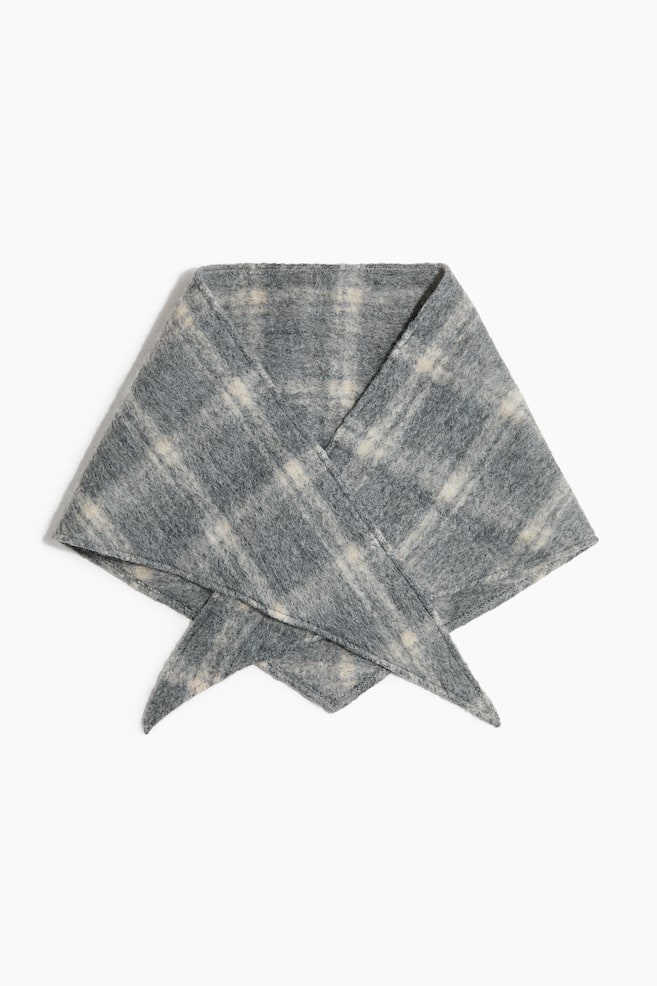 Triangle scarf - Light grey/Checked/Dark beige/Leopard print/Light dusty beige - 1