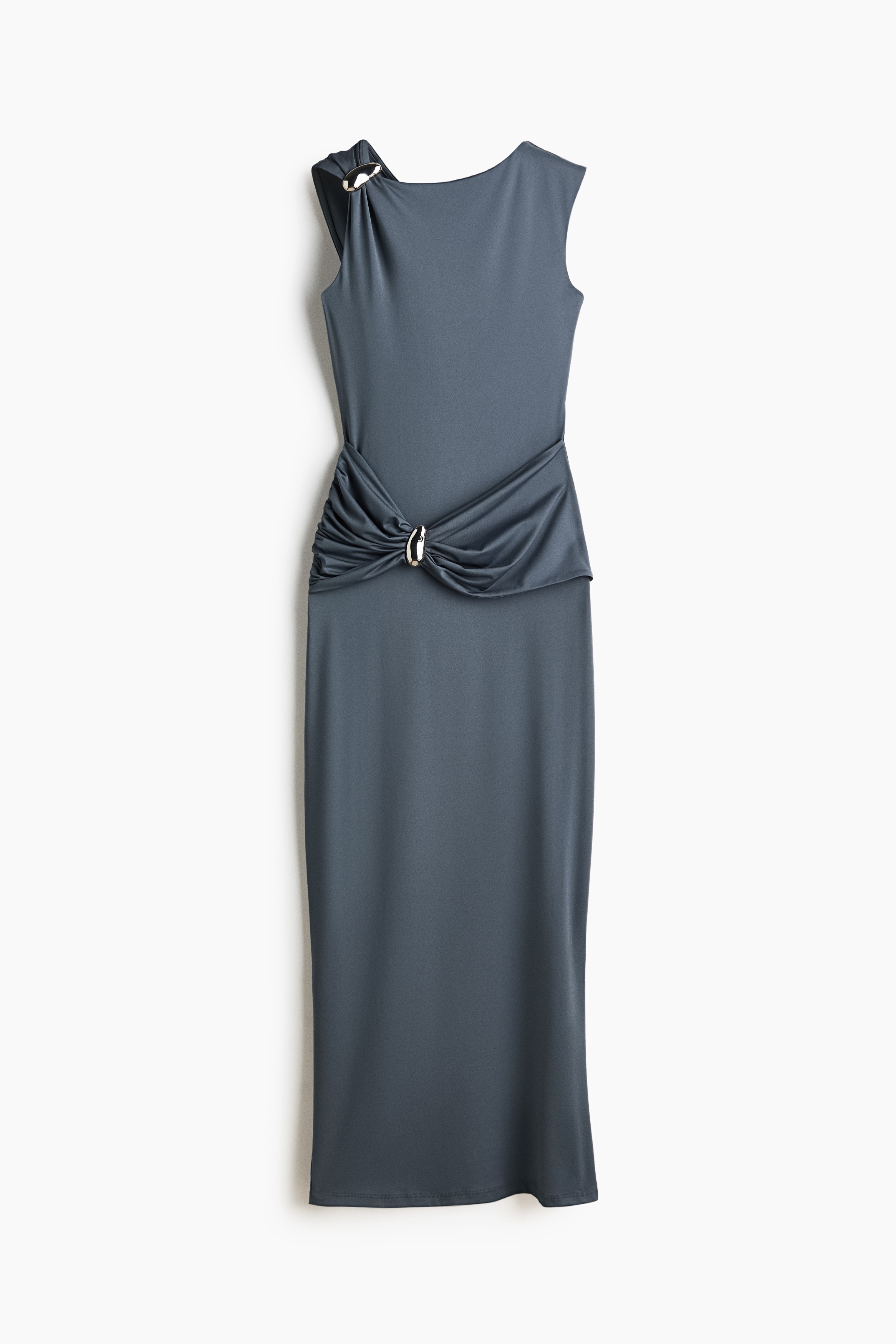Draped Dress - Dark gray