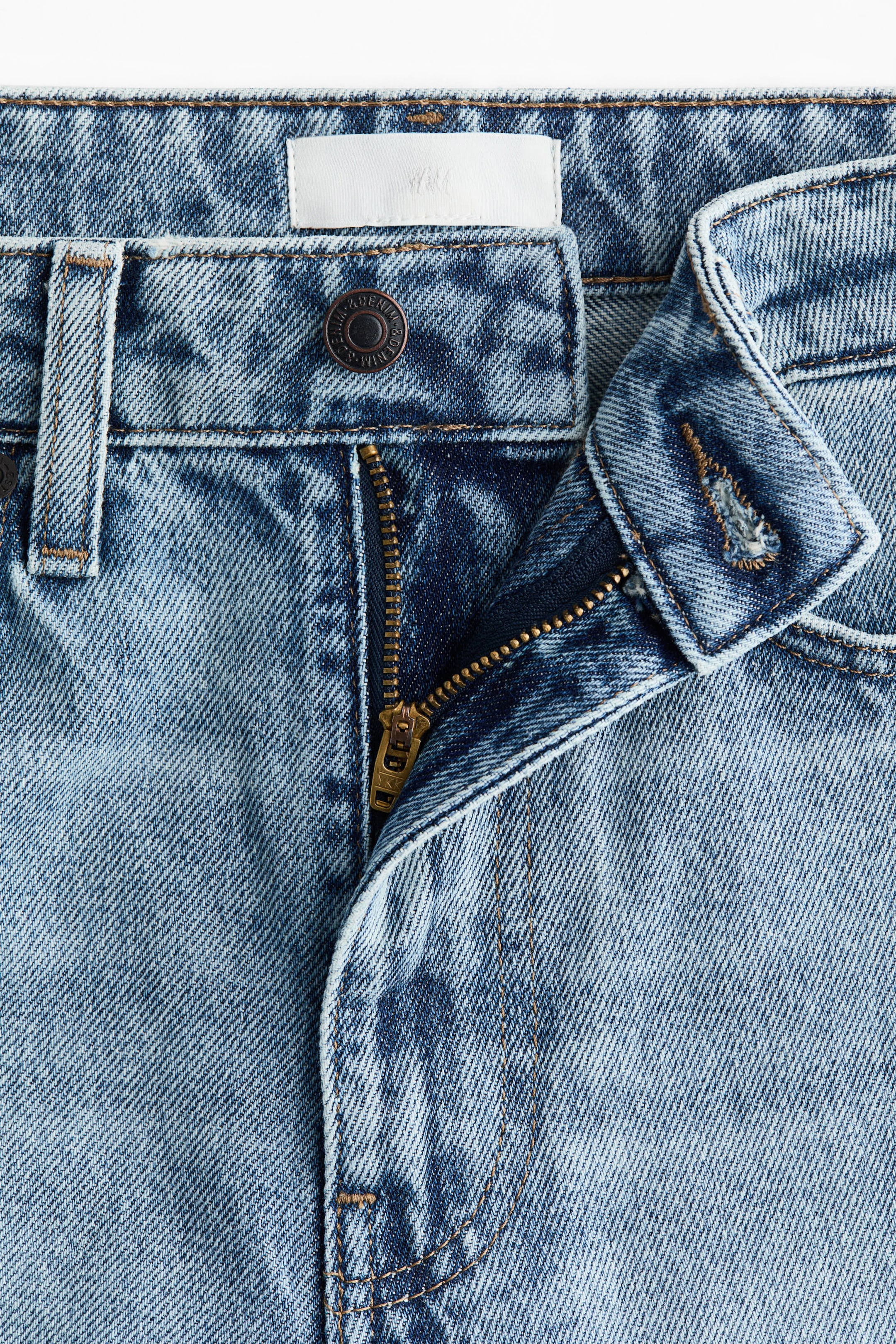 High-Waist Barrel Ankle Jeans