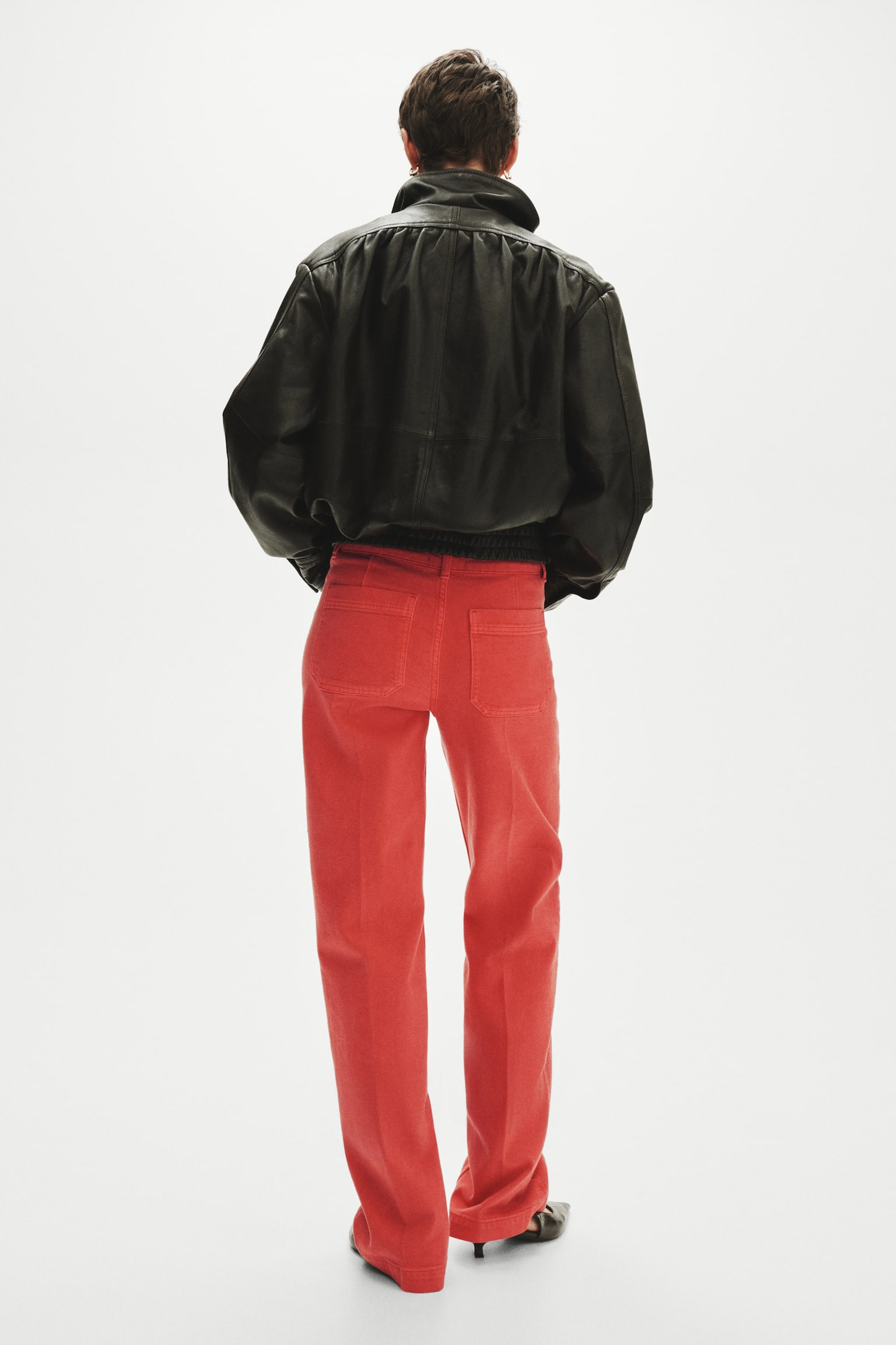 Wide High Jeans - Light red/Dark denim blue/Navy denim blue/Light denim blue/White/Dark brown/Powder pink - 4