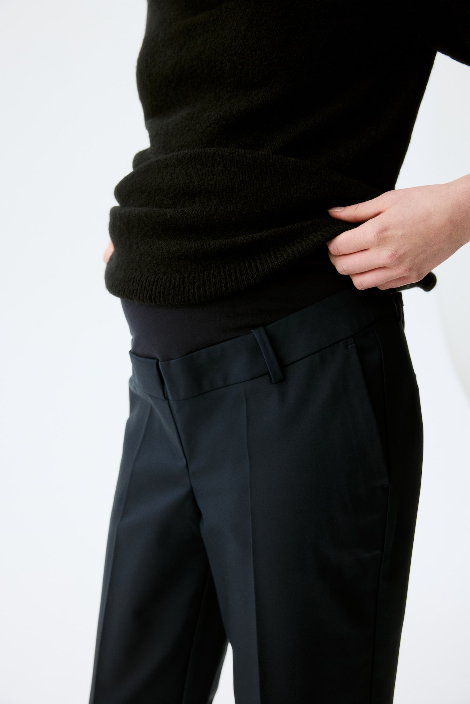 MAMA מכנסי סיגר - כחול נייבי - 6