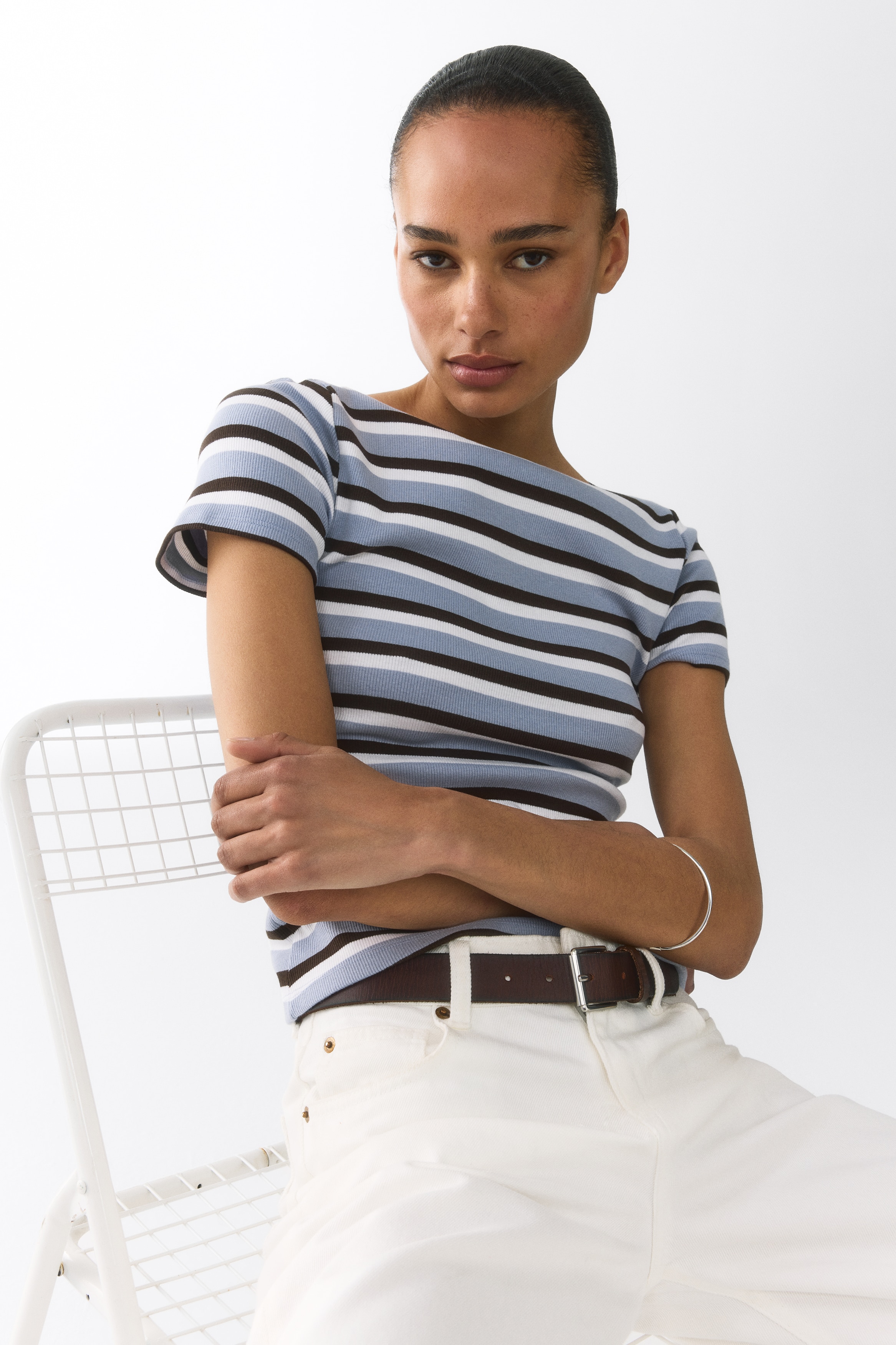 Boat Neck Tops | Striped, Plain, Long & Short Sleeve | H&M US