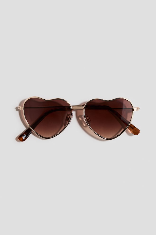 Sunglasses - Brown/hearts - 1