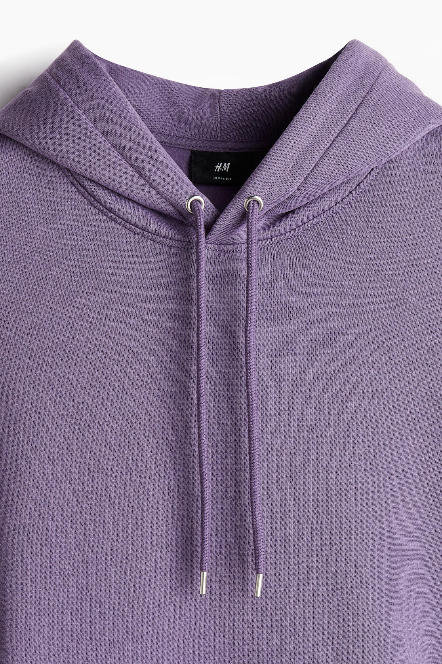 Loose Fit Hoodie - Purple/Forest green/Dark brown/Light beige/Black/Dark greige/White/Black/Burgundy/Light beige/Pistachio green/Light grey marl/Navy blue/Rust orange/Dark turquoise/Pink/Aubergine/Light greige/Burgundy - 5