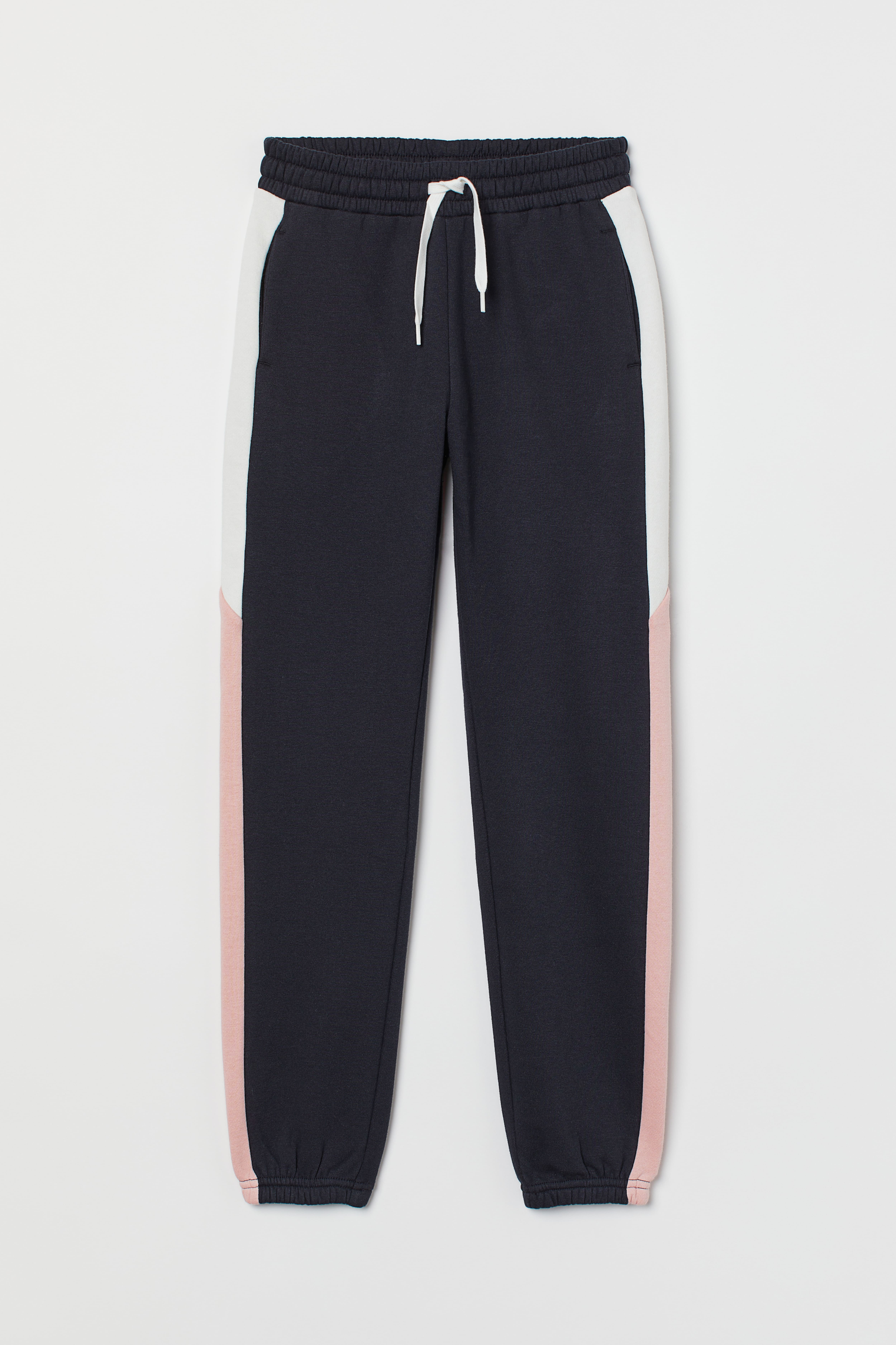 H&m sweatpants with side stripes sale